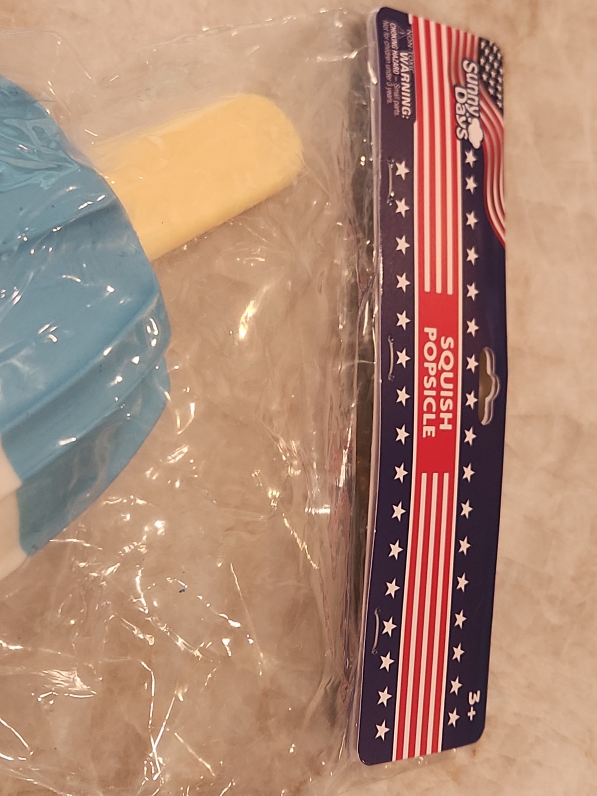 Viral🔥Summer Squishy Popsicle – Jumbo Size Rocket Bomb Pop Red White Blue 🧊