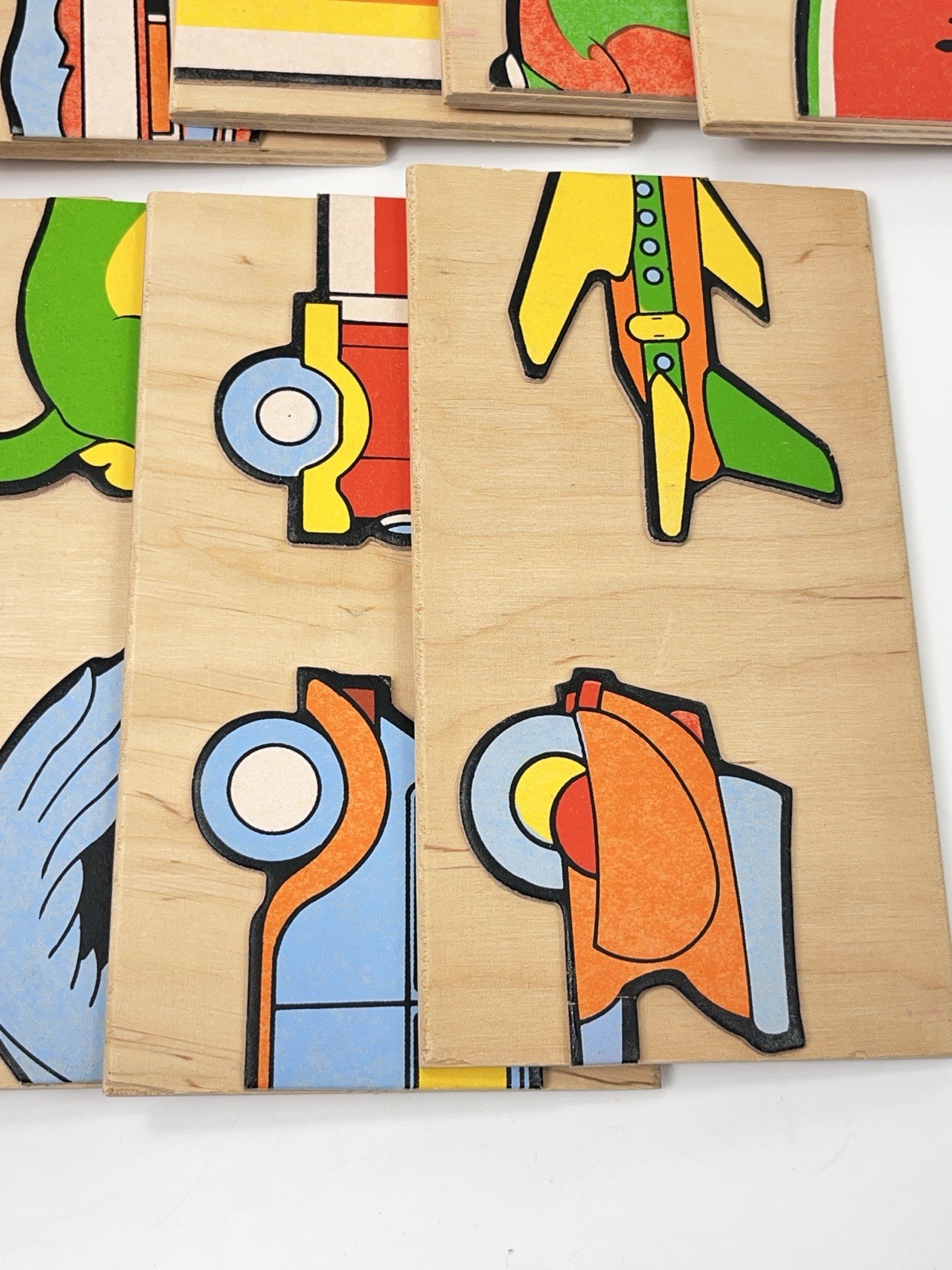 Wood Dominos Italy Childs Learning Picture Match Game Ci Ragiono E Gioco