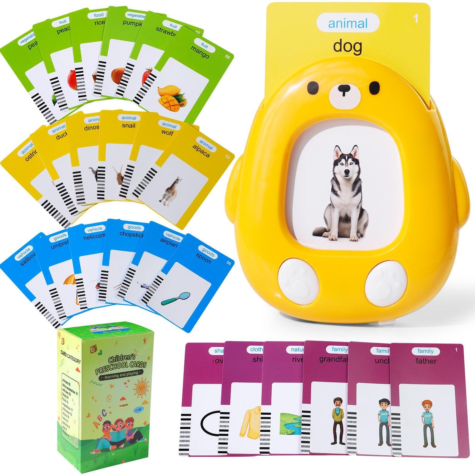 Talking Flash Card Toy for Kids with 224 Sight Words