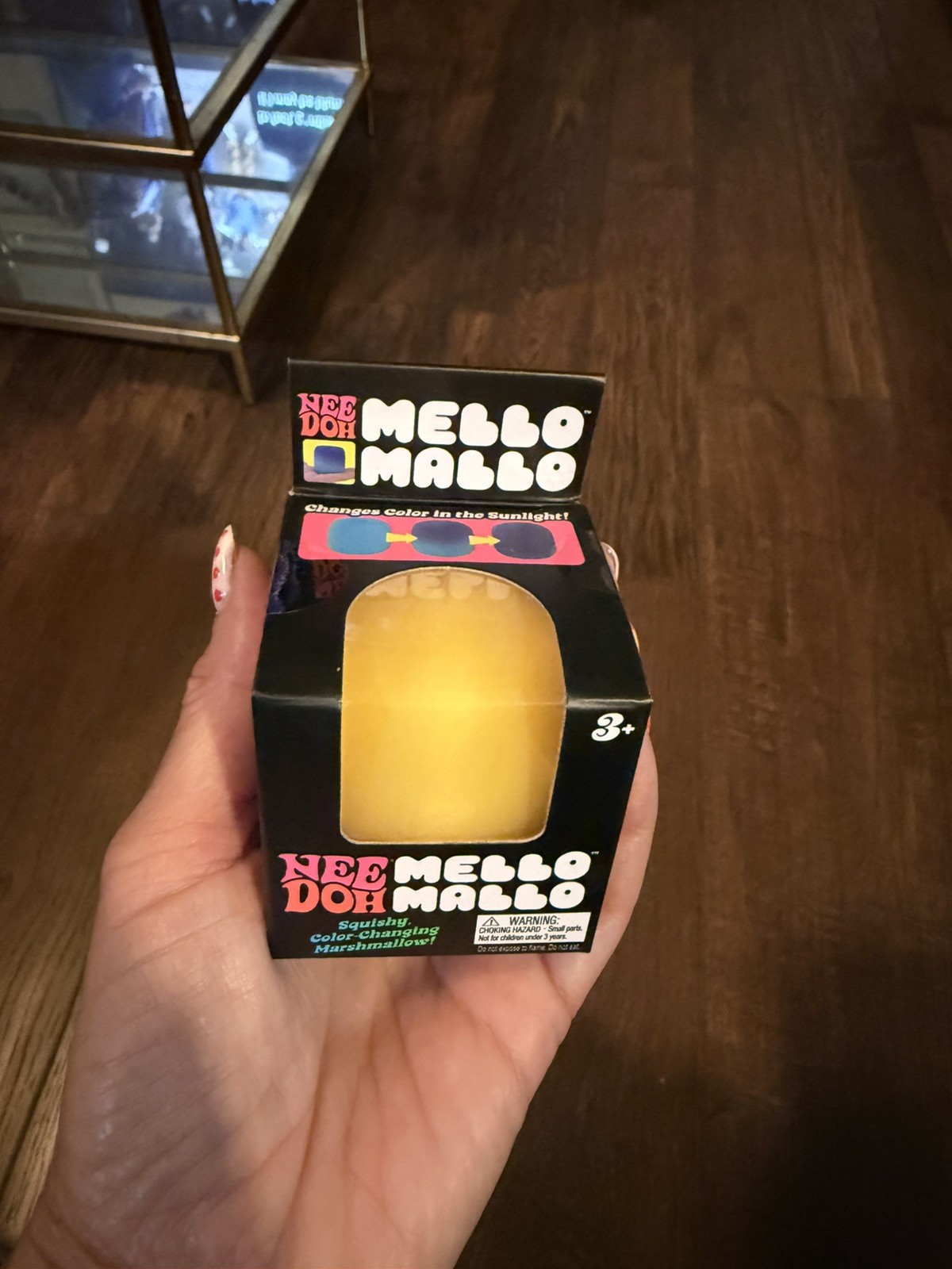 NEW Nee Doh Mello Mallo Color-Changing Marshmallow Squishy Squeeze Ball Yellow