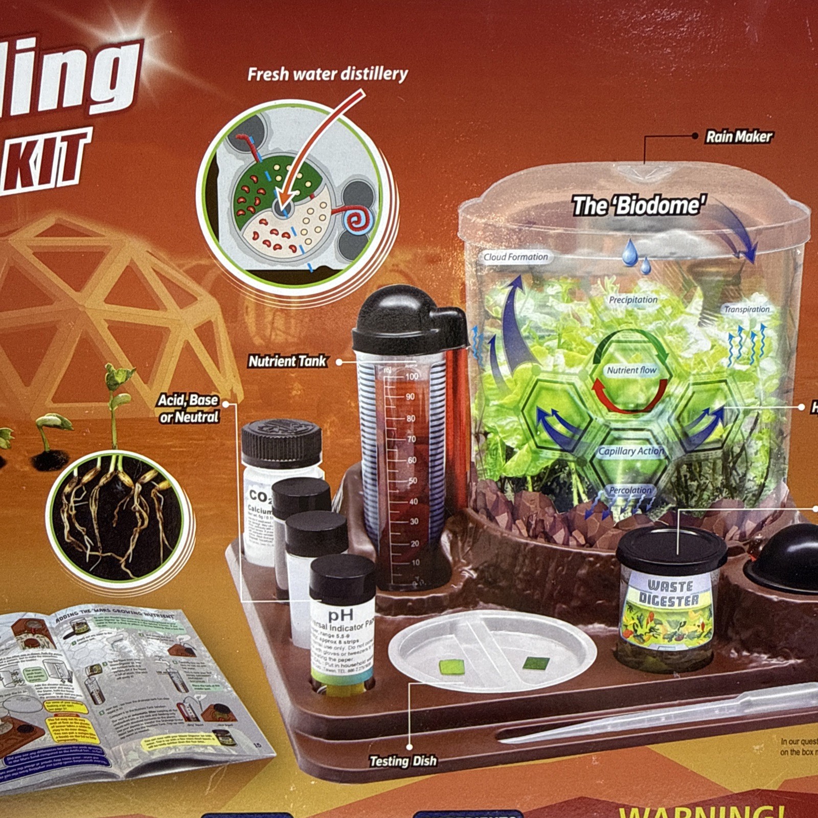 Wild Science Mars Landing Survival Kit For 8 And Up! New READ