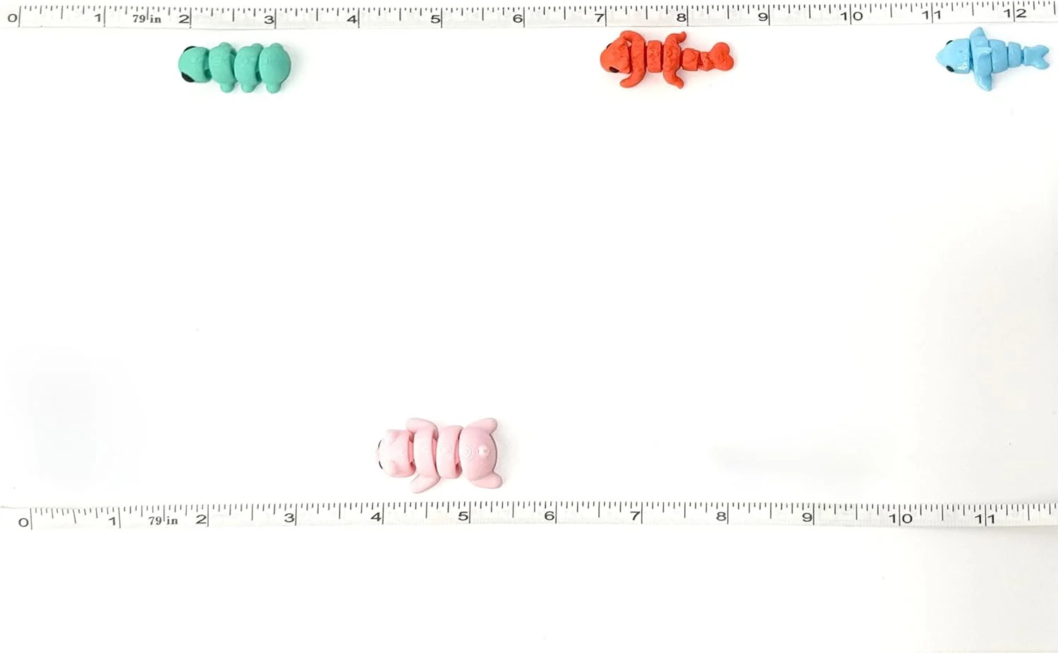 38 Pcs Mini 3D Printed Animals Figures Set,Cute Tiny Animal Flexible Fidget Toy,
