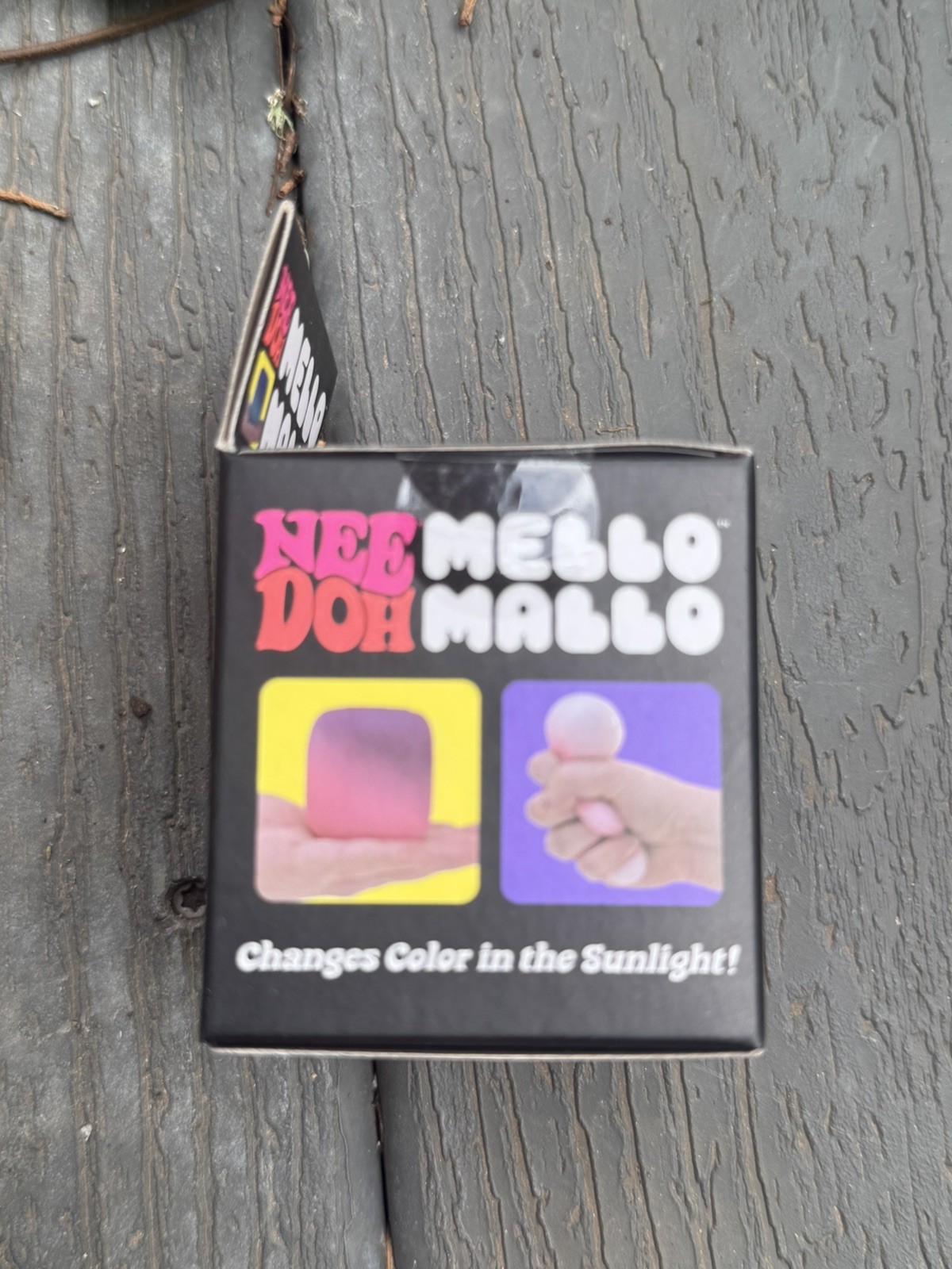 NEW Nee Doh Mello Mallo Color-Changing Marshmallow Squishy Squeeze Ball Yellow
