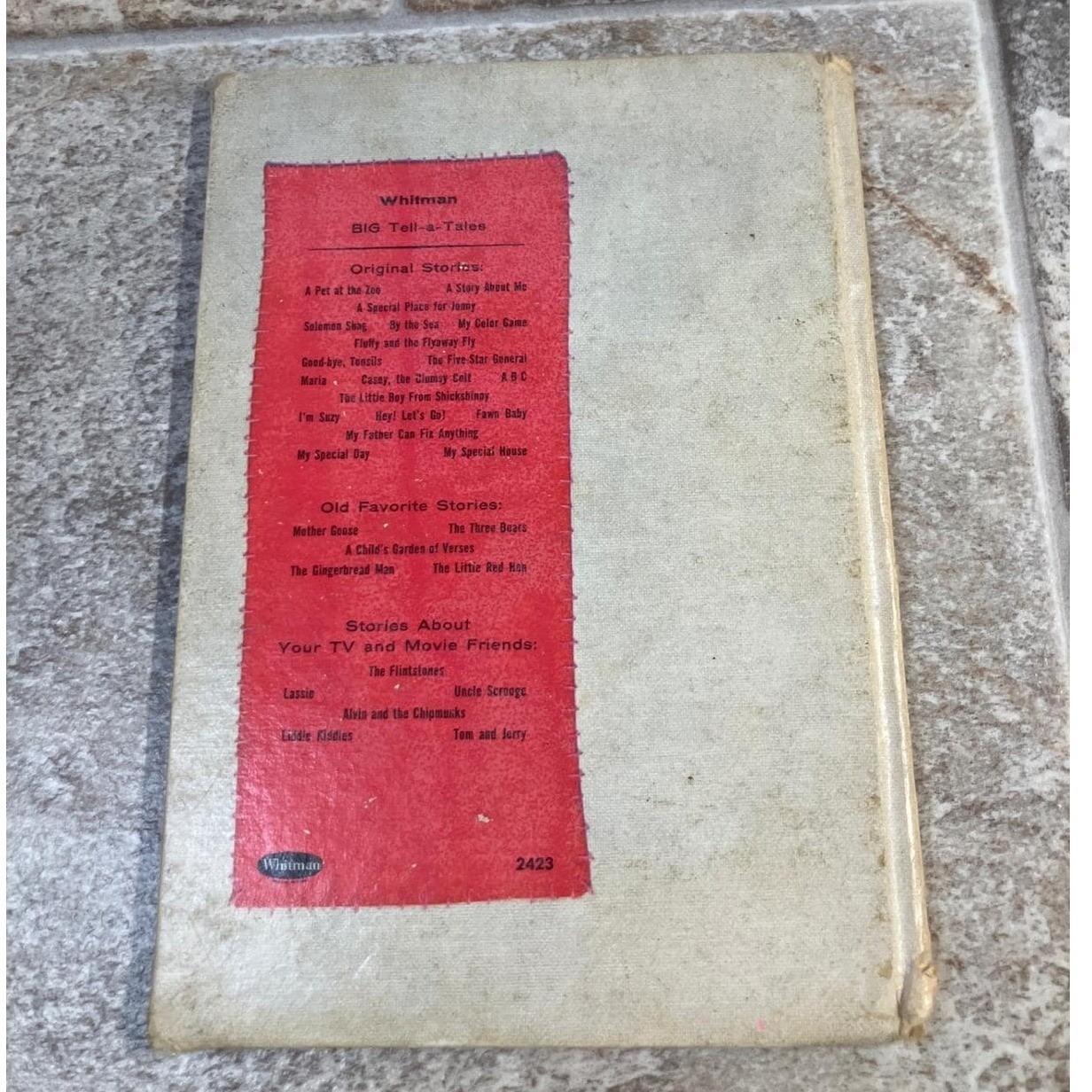 Whitman Big Tell a Tale ABC Book Virginia Tiffany 1967 Vintage Childrens