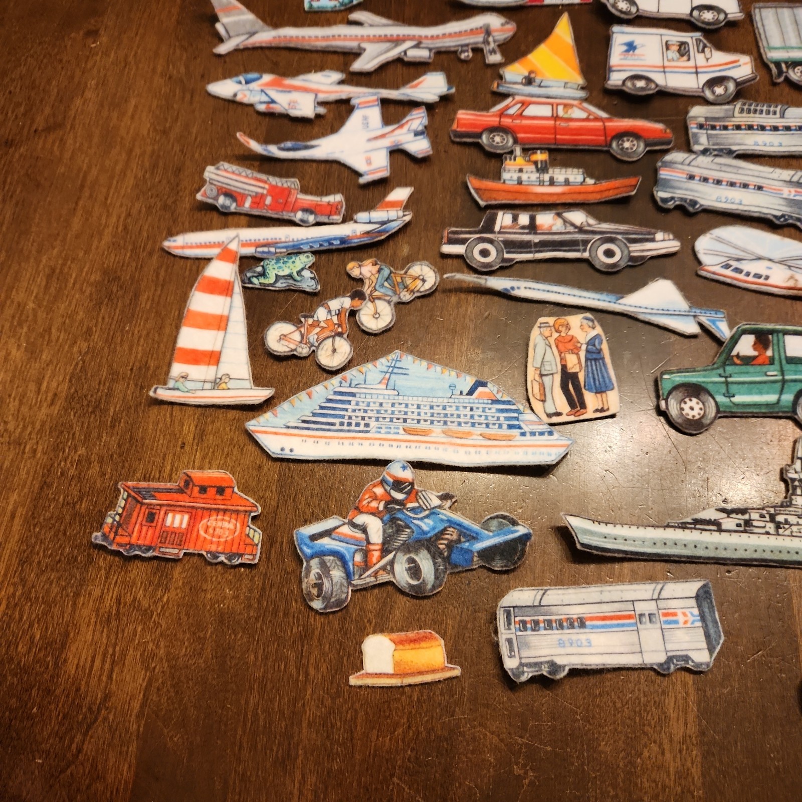 The Story Teller Felt Flannel Board Quiet Book Farm Transportation Planes Trains