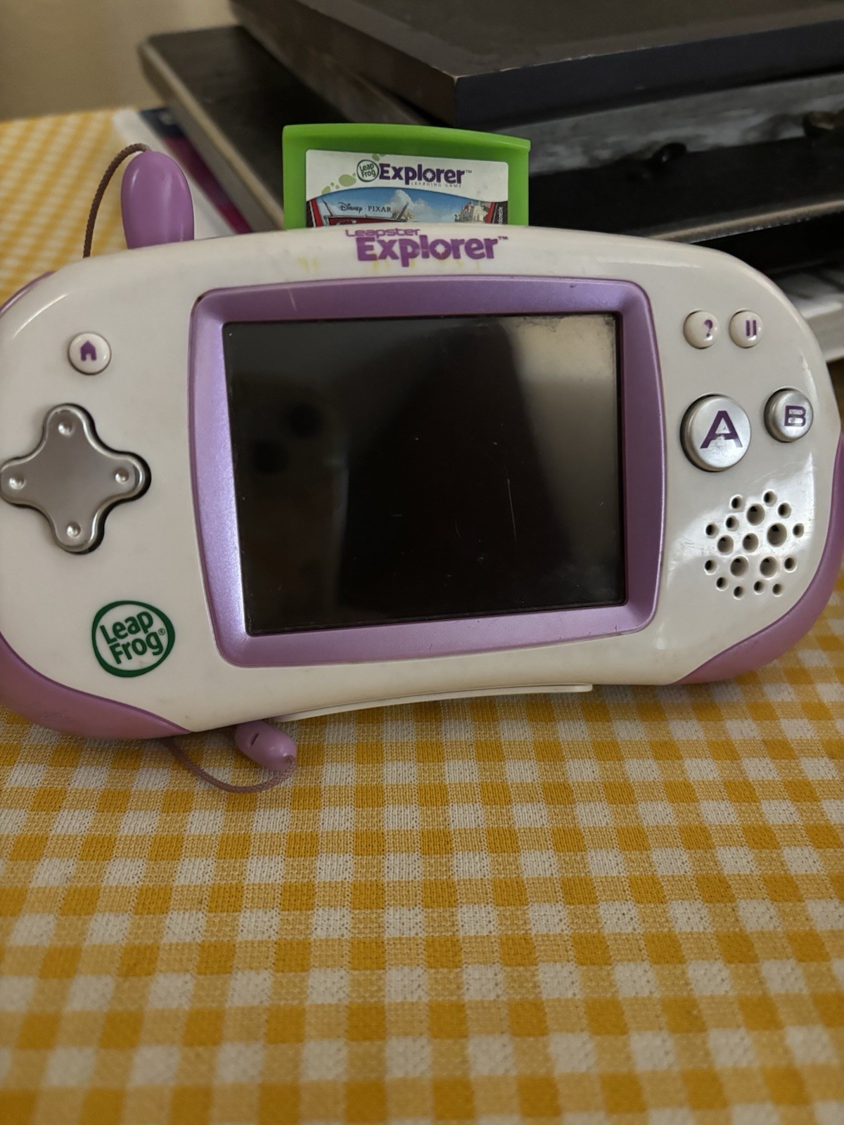 LeapFrog Leapster Explorer Learning System White Purple Unit Cars 2