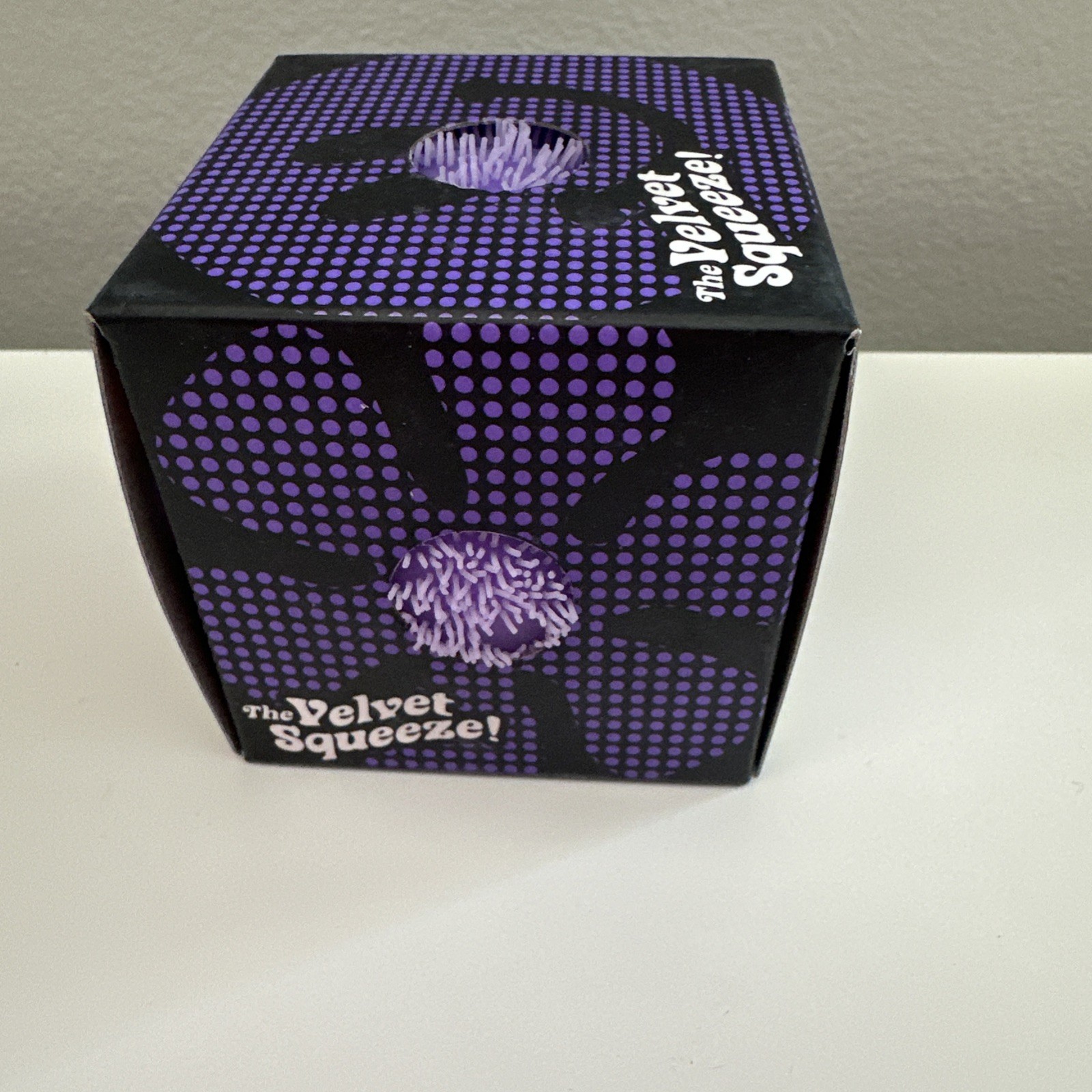 Purple Needoh FUZZ BALL Flower Power Nee Doh Squish Stress Ball NEE-DOH Fuzzball