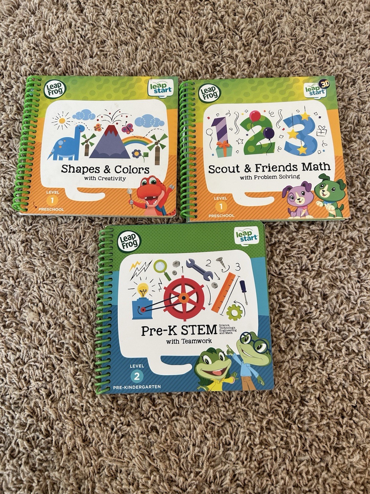 Leapfrog LeapStart Level 1 Level 2 Booklet Preschool**