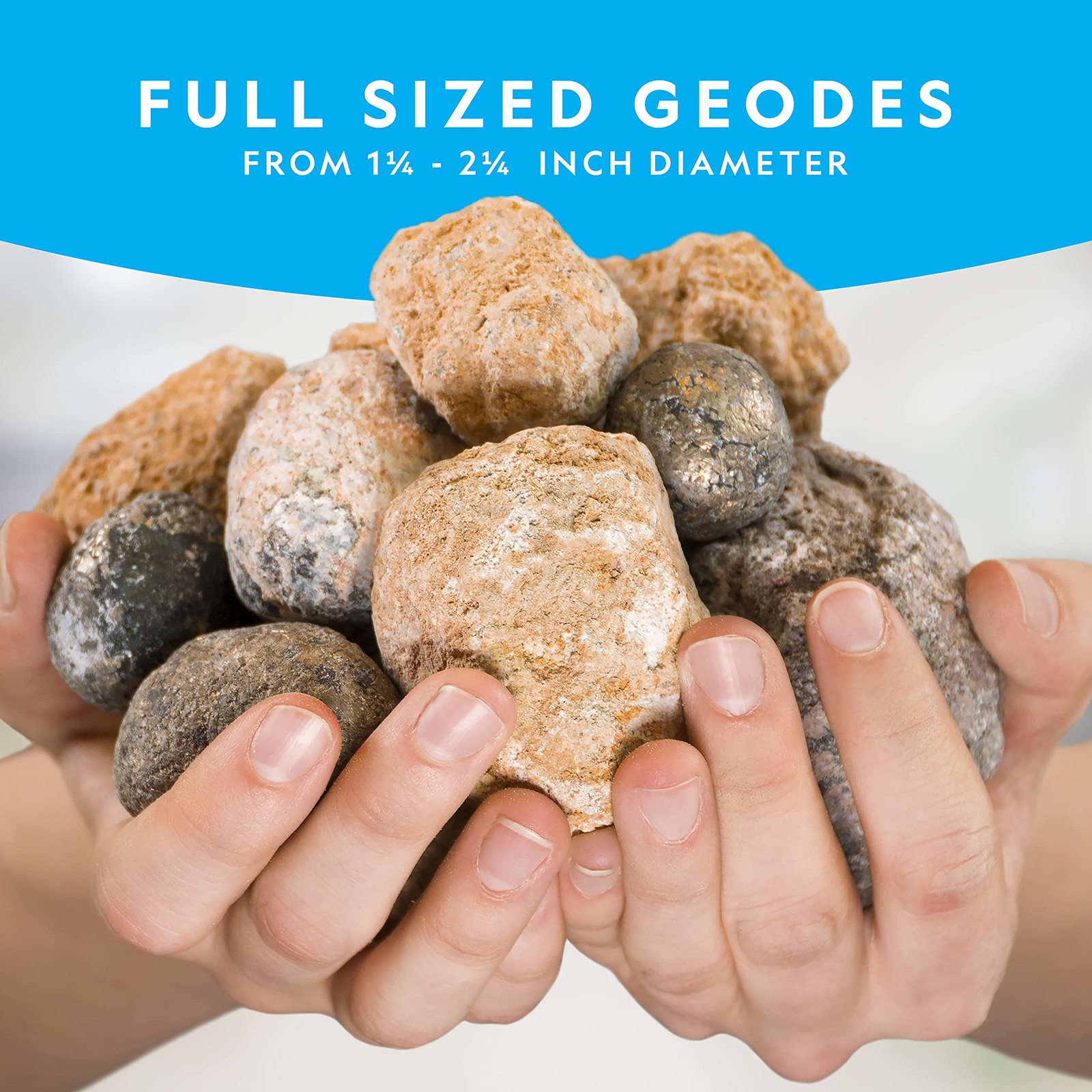 National Geographic Break Open 10 Premium Geodes – Includes Basic, Multicolor