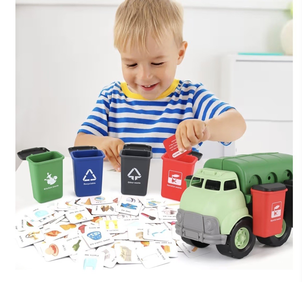 Wasteclassification Teaching Kit Garbage Truck Kids 3 Plus