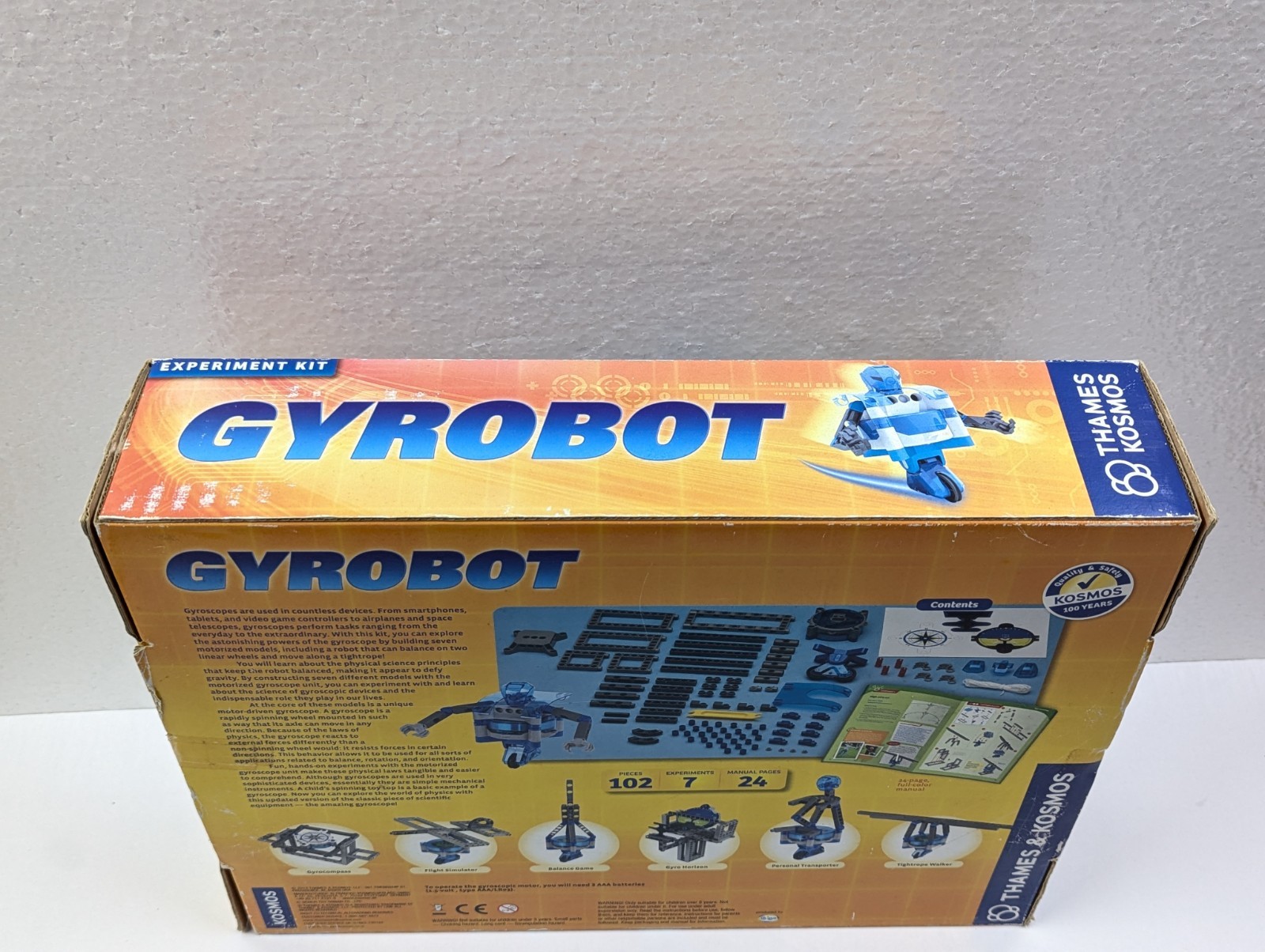 Brand Gyrobot Science Experiment Kit Thames & Kosmos Build 7 Gyroscopic Machines