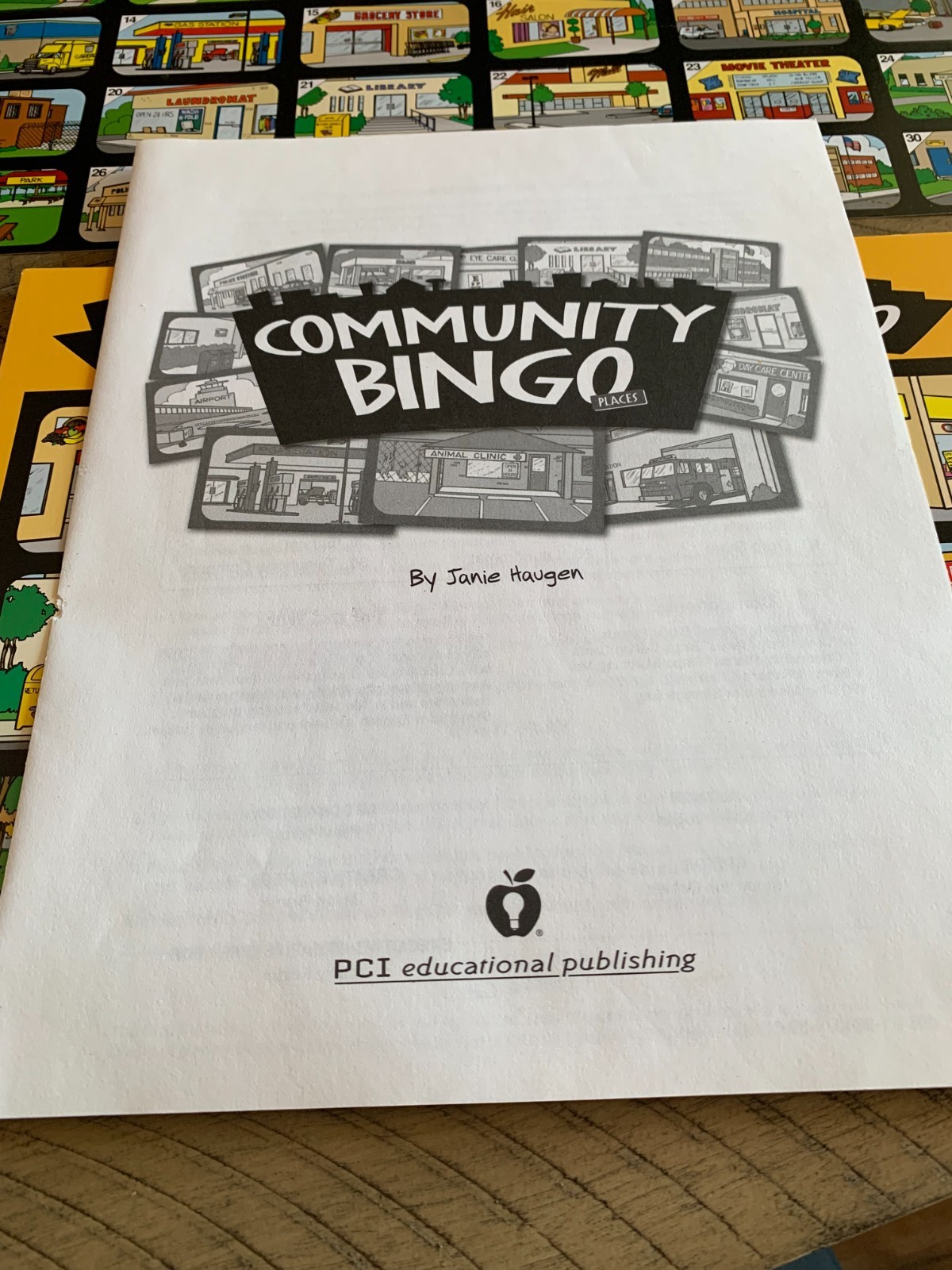 Rare PCI Education Community Bingo Places Game by Janie Haugen | Special Ed