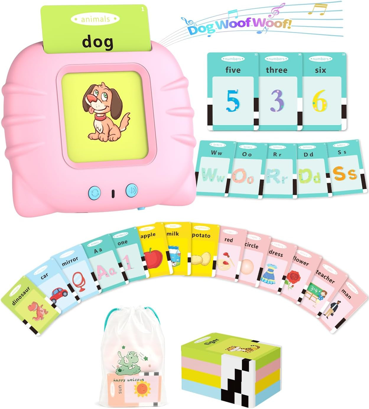 Talking Flash Cards for Toddlers 1-5 Years Old, Upgraded 530 Sight Words with 6