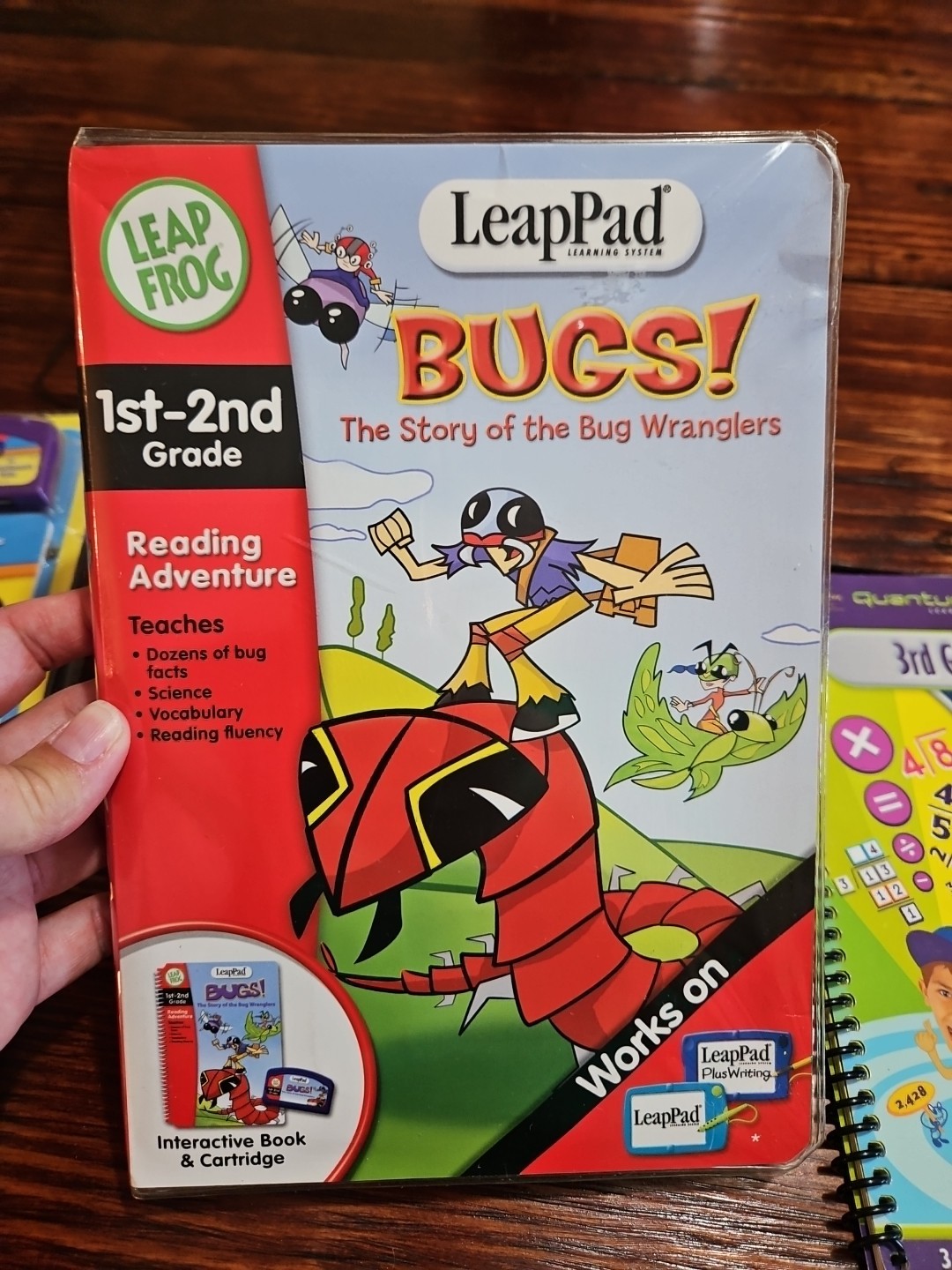 Leapfrog Leappad books and cartridges Lot Of 9 Reading Math Prek -3rd Grade