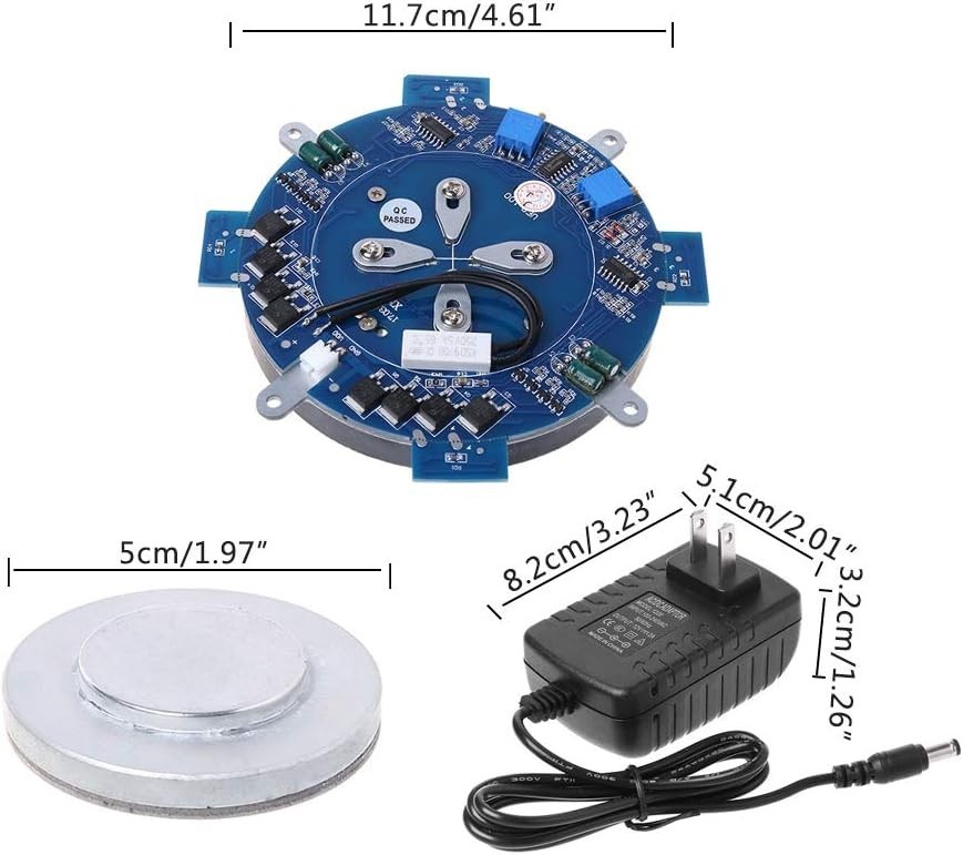 DIY Magnetic Levitation Platform with LED for Educational Science Projects