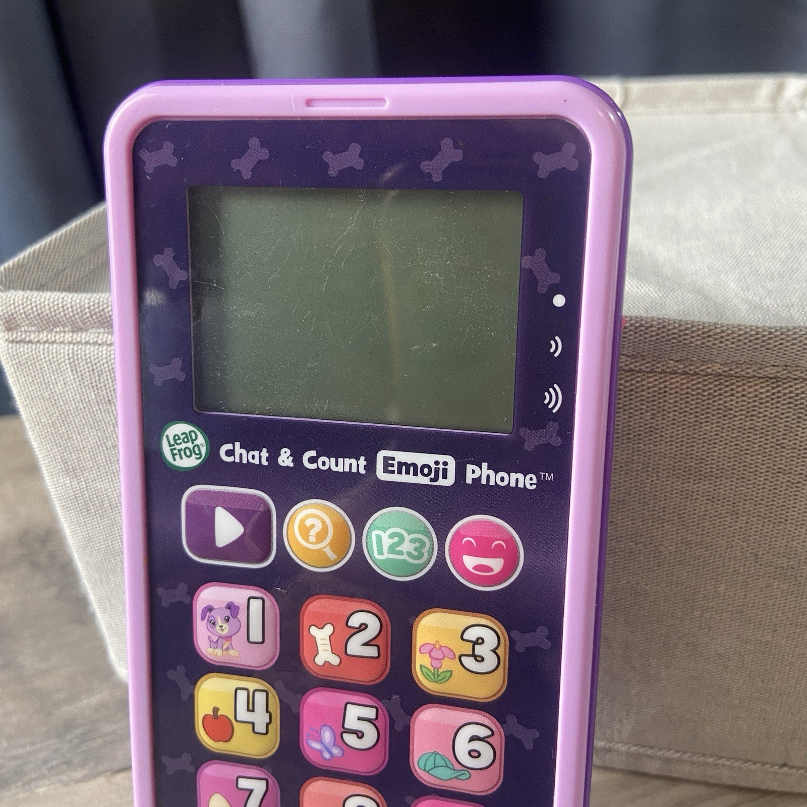 Leap Frog Chat and Count Emoji Phone Purple, Pretend Play, Numbers, Music,