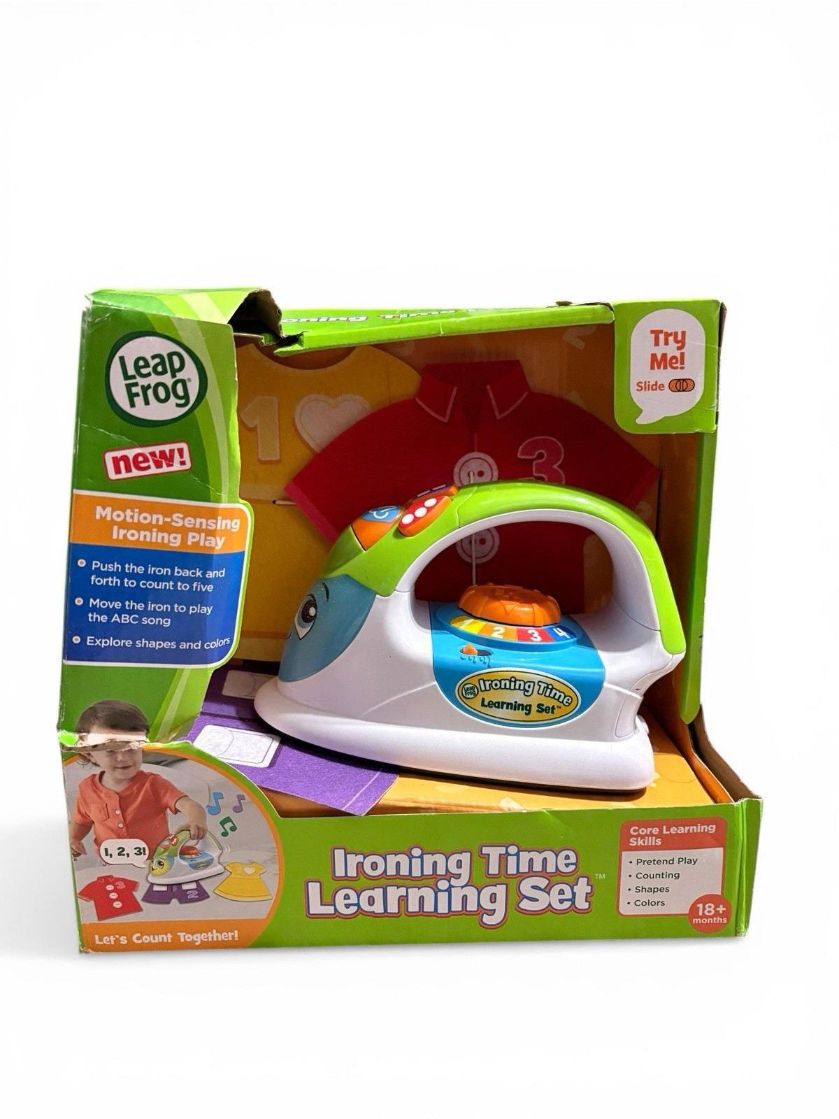 New LEAPFROG Ironing Time Learning Set – Motion-Sensing Play Toy 18mo+ See Desc