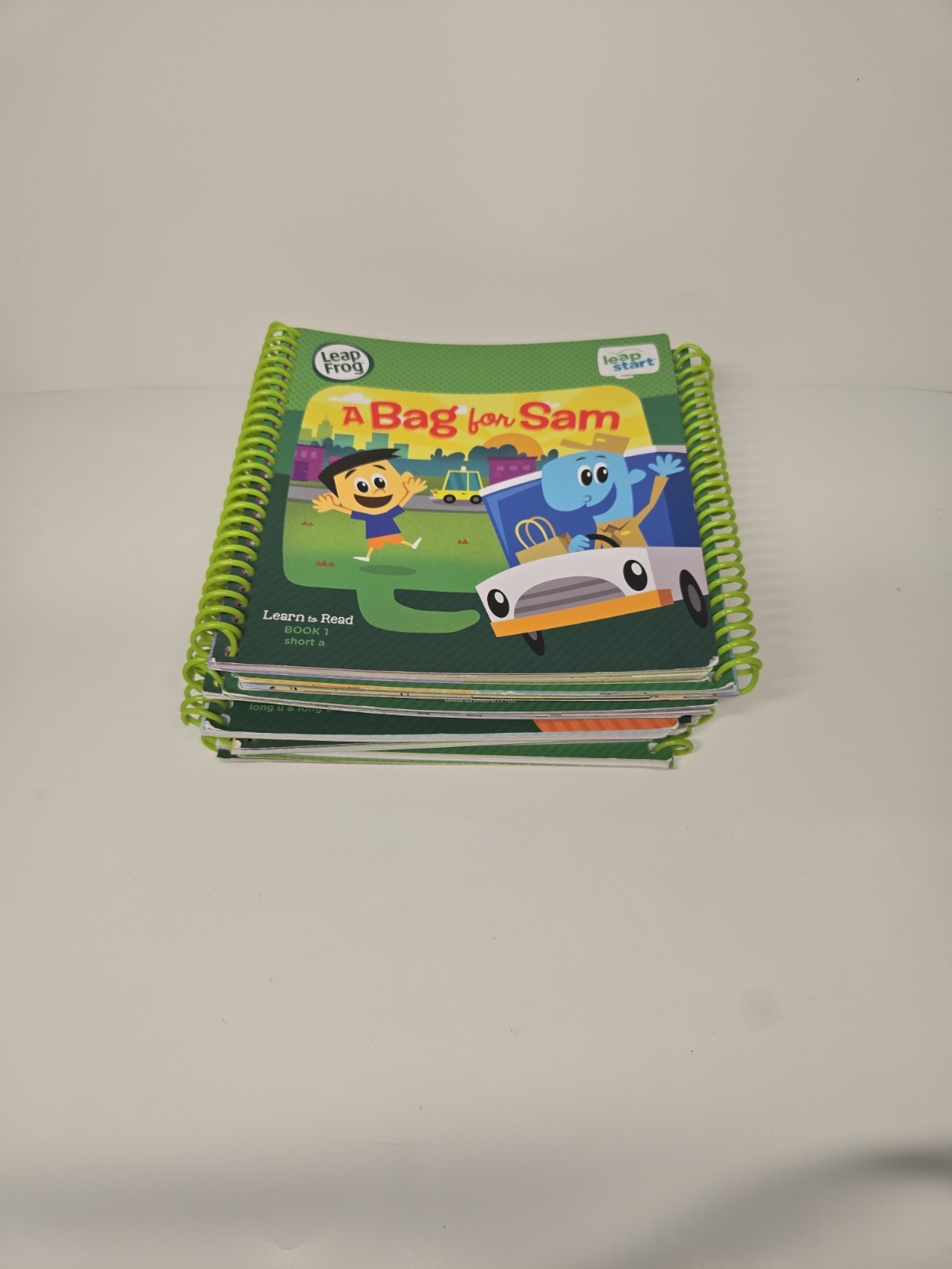 Lot Of Twelve (12) Leap Frog Learn To Read Sprial Books Use