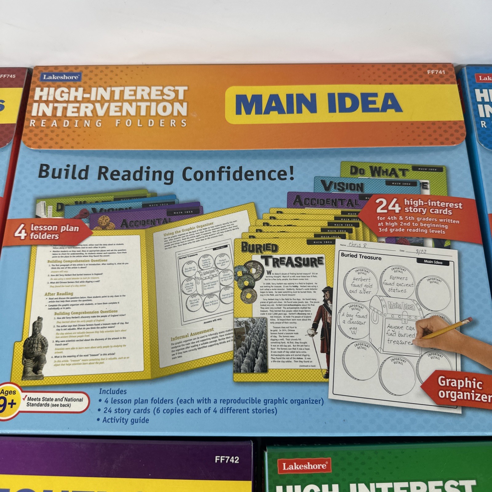 Lakeshore High-Interest Intervention Reading Folders Lot of 5 Sets Ages 9+