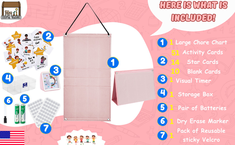 Visual Schedule for Kids & Visual Timer Reward Chart for Kids Autism Sensory Toy