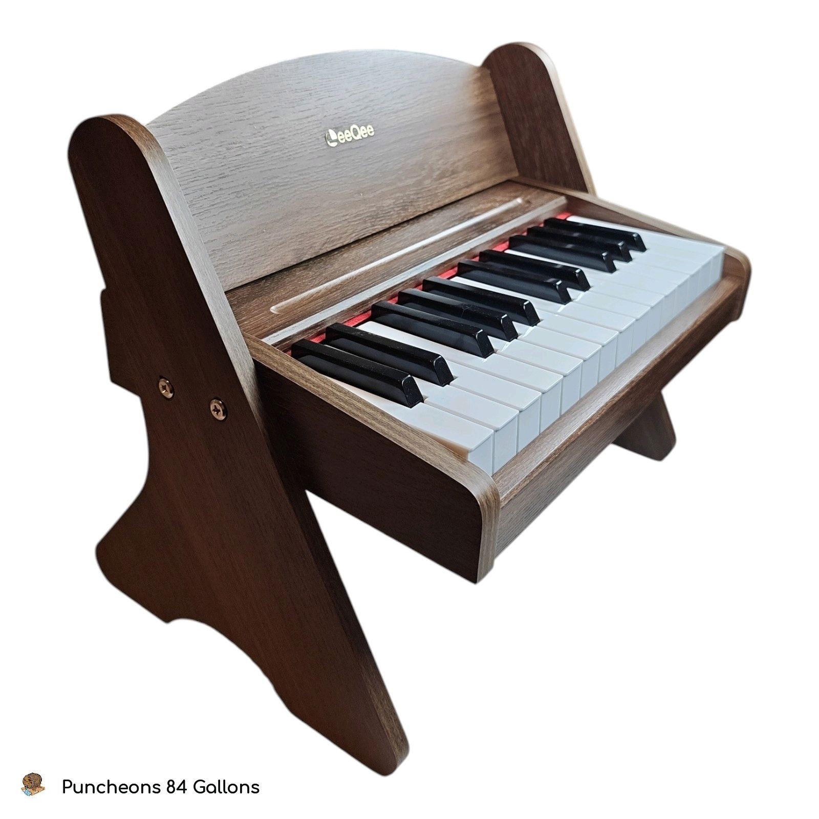 LeeQee Baby Piano Keyboard – 25 Key Mini Digital Wooden Piano for Toddlers 3+