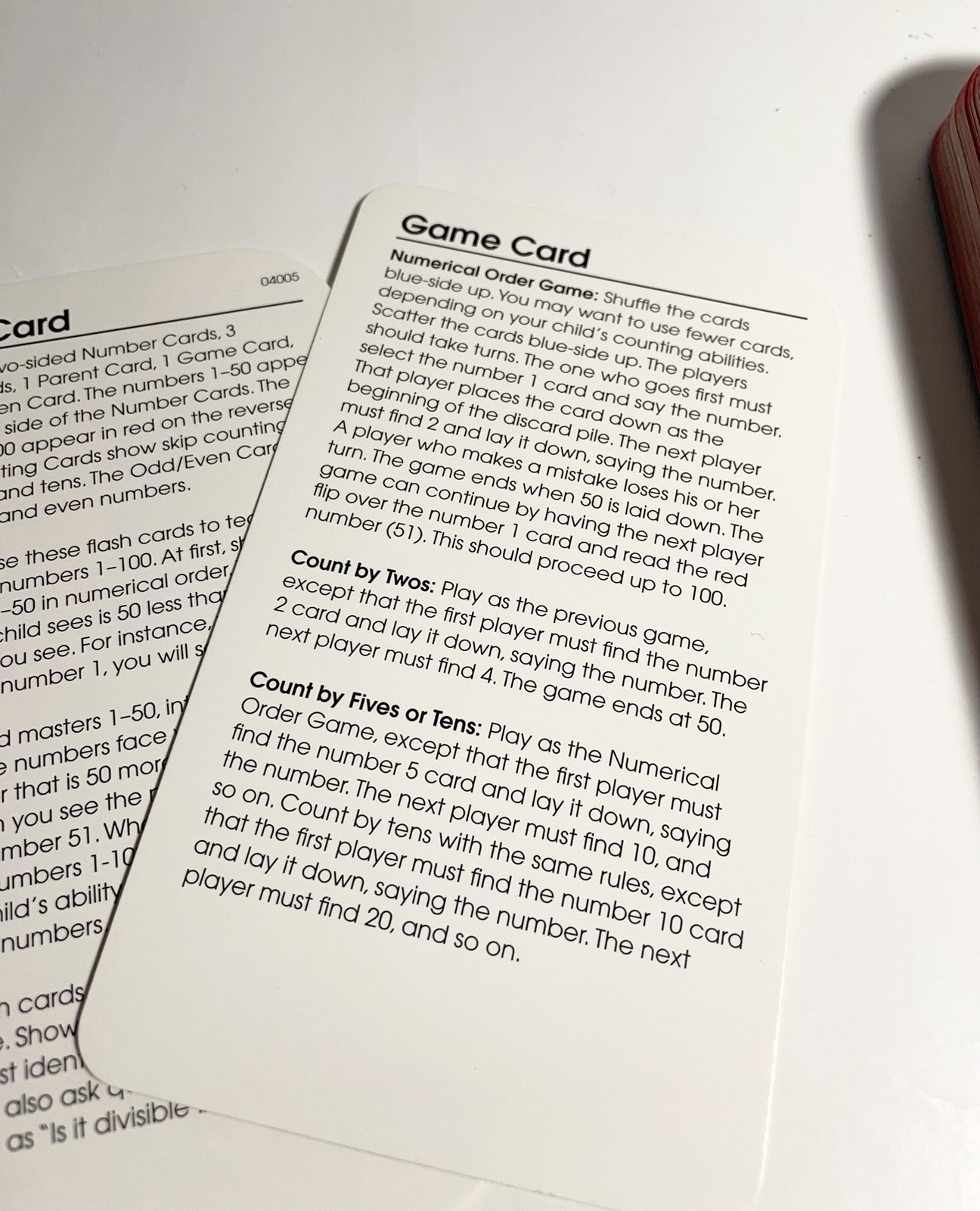 School Zone Numbers 1-100 50 Flash Cards Ages 4-Up