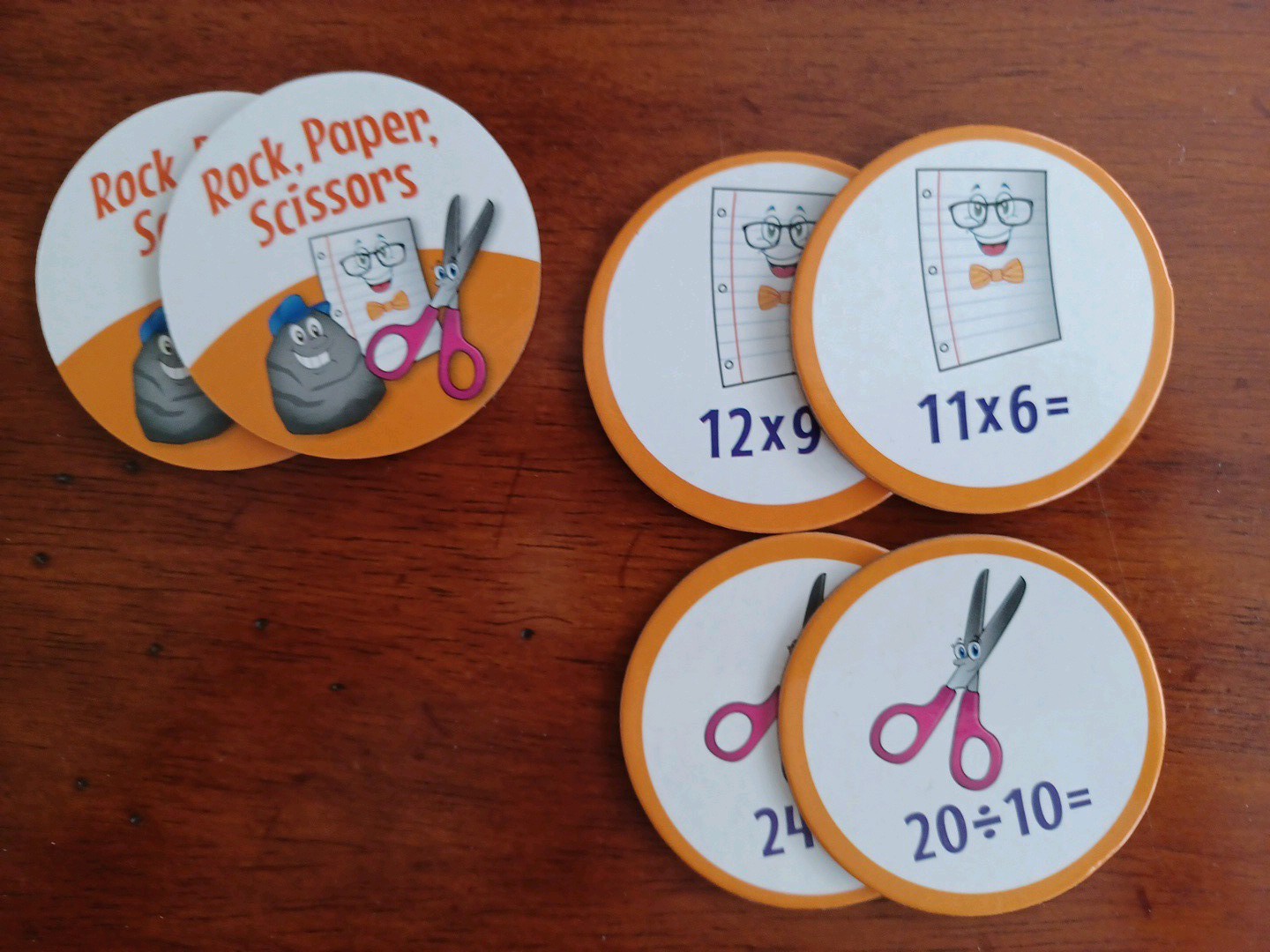 Rock, Paper, Scissors Multiplication & Division Game By Really Good Stuff
