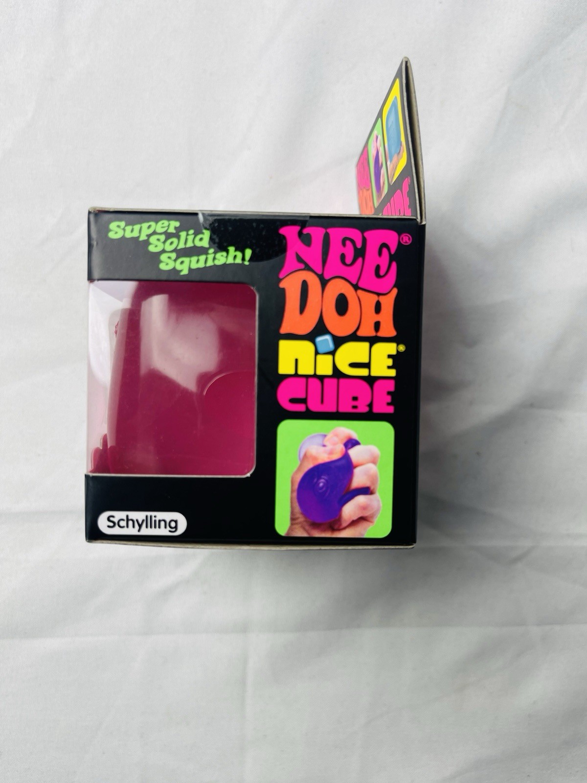 Nee Doh NiceCube PINK Super Solid Squish Fidget Toy Brand New NeeDoh nice cube