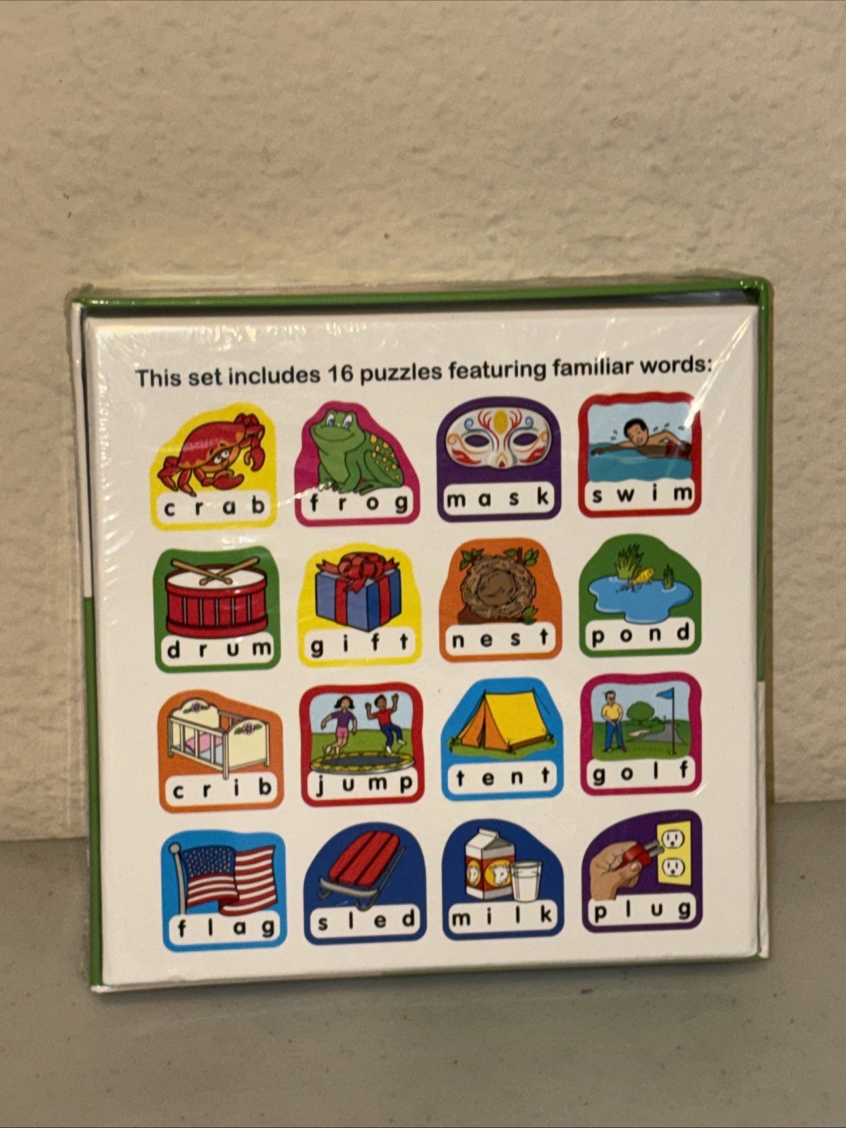 Lakeshore Word Building 4-Letter 16 4-Piece Puzzles Ages 3+ 3-4 Years Language
