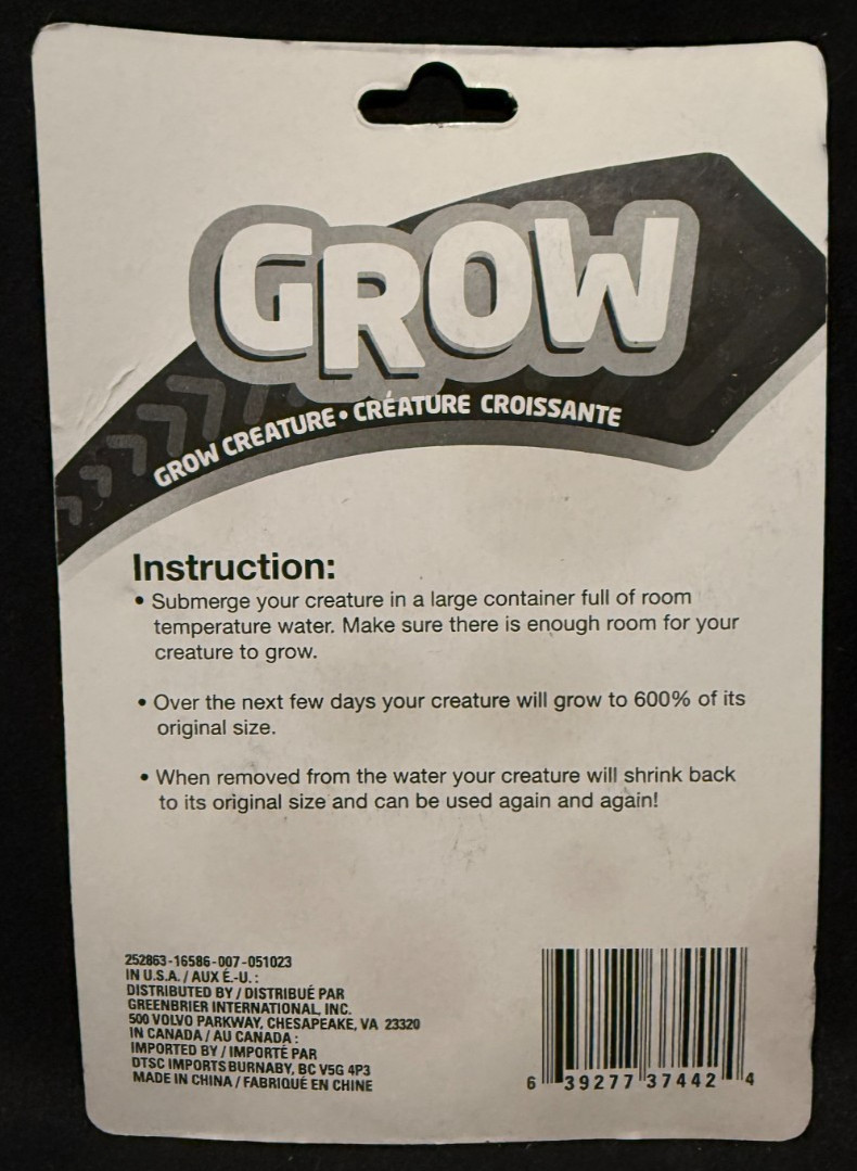 Grow – Sea Creatures – Ray & Starfish – Grows Up To 600% – Add Water