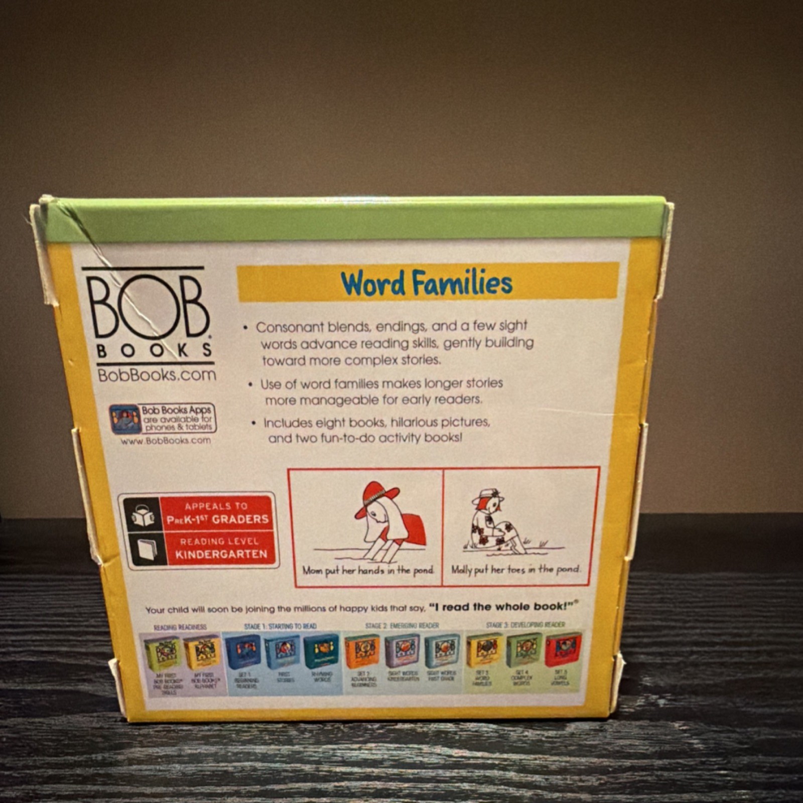 Scholastic Bob Books Set 3 Word Families Stage 3 Ages 4-7 8 Books