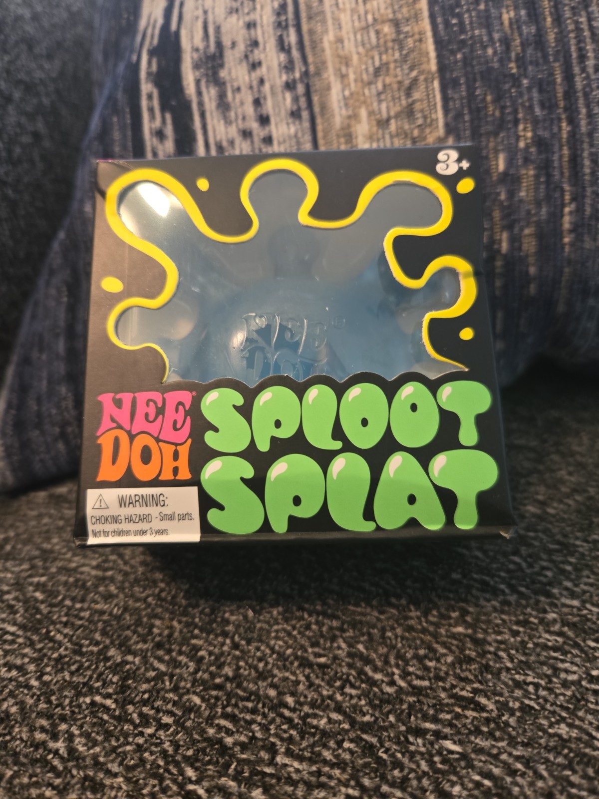 Schylling NeeDoh SPLOOT SPLAT Nee Doh SplootSplat Squishy Blue Factory Sealed