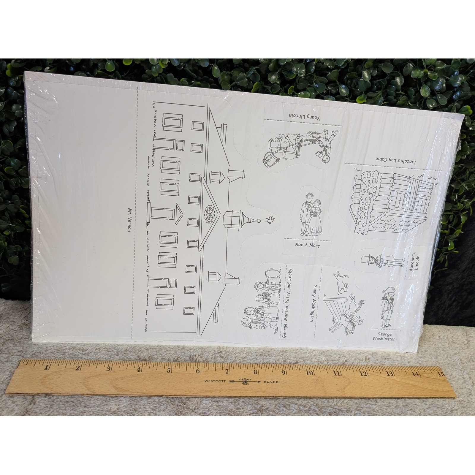 Really Good Stuff Abraham Lincoln George Washington Lesson Sheets 12 Pack 155248