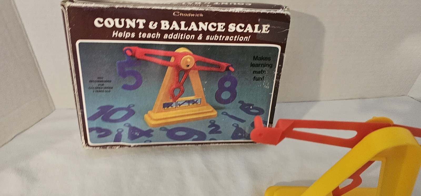 Vintage Chadwick Count & Balance Scale Toy 1986 Math Add Subtract