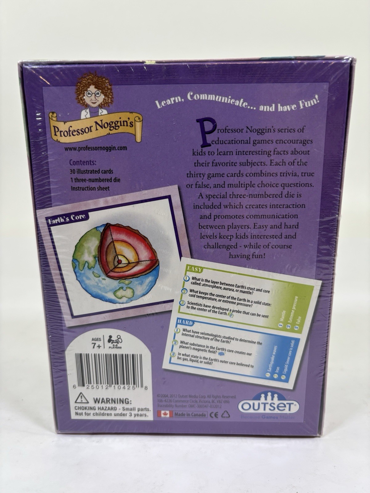 Professor Noggin’s Educational Card Game #15 Earth Science New Sealed!