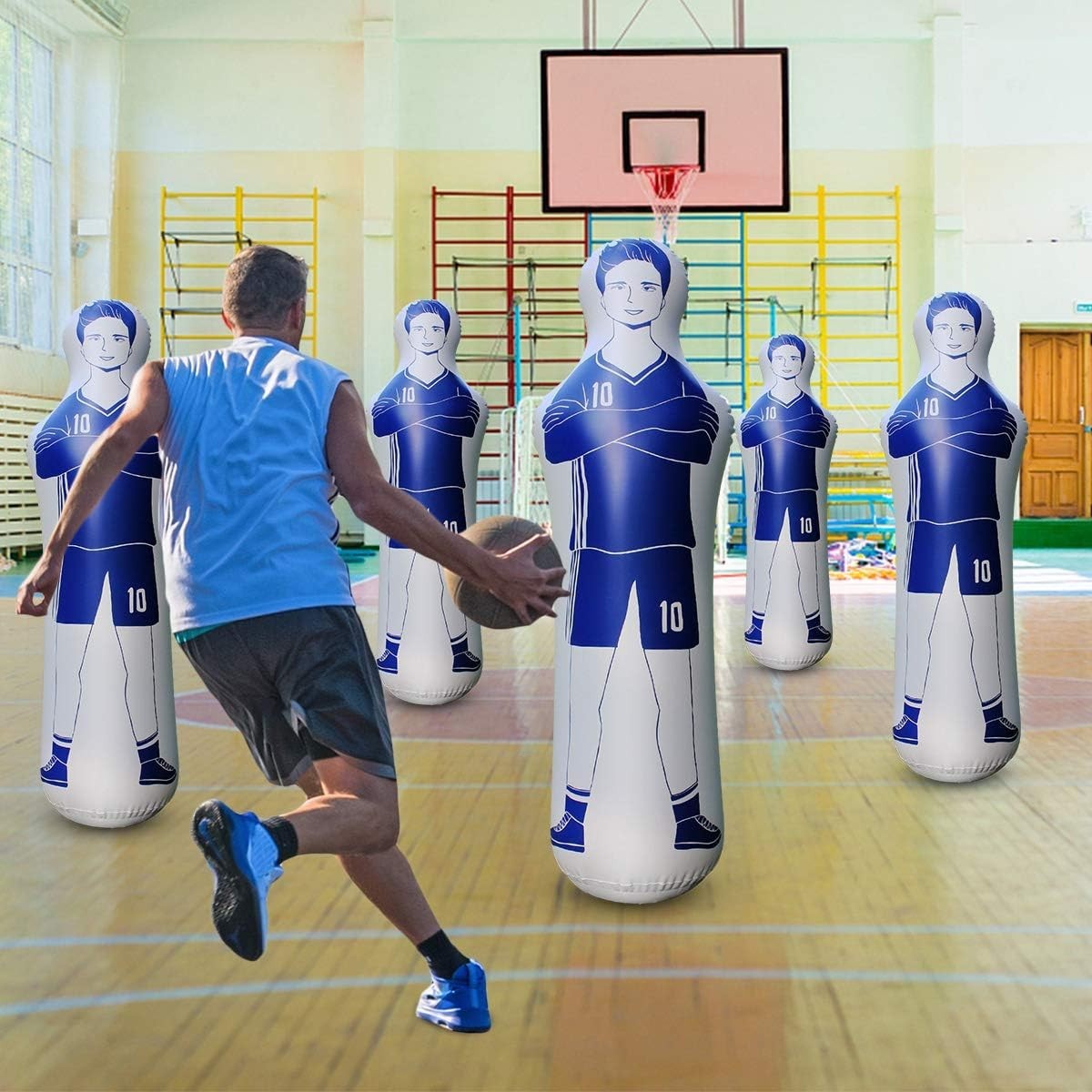 Multi-Sport Inflatable Dummy – Ideal for Soccer, Boxing & Basketball Drills