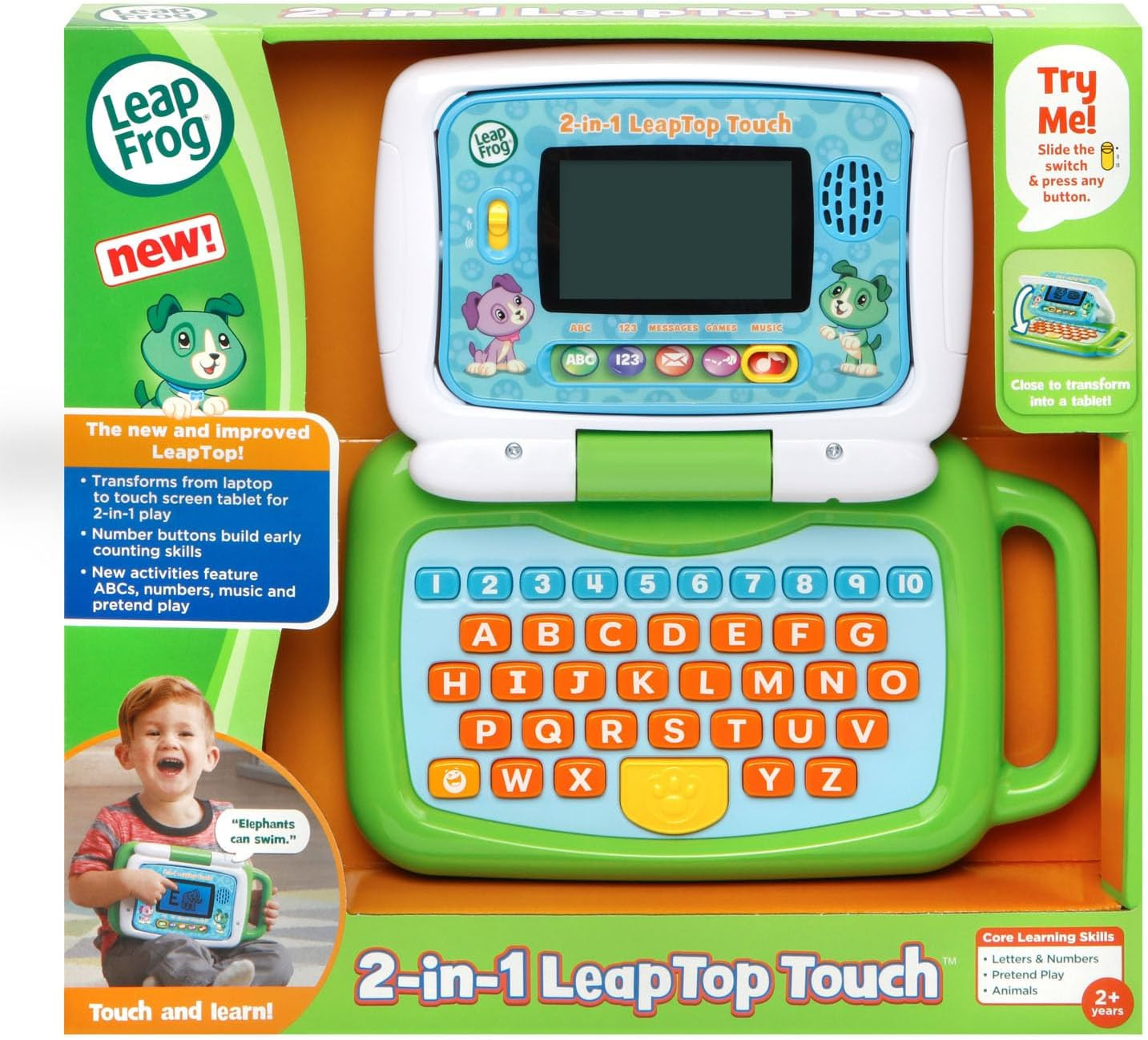 2-in-1 LeapTop Touch, Green