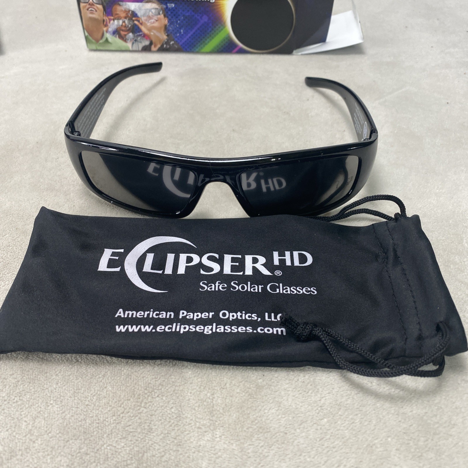2 Pair ECLIPSER HD Safe Solar Glasses (New In Box) Safety Science Eclipse