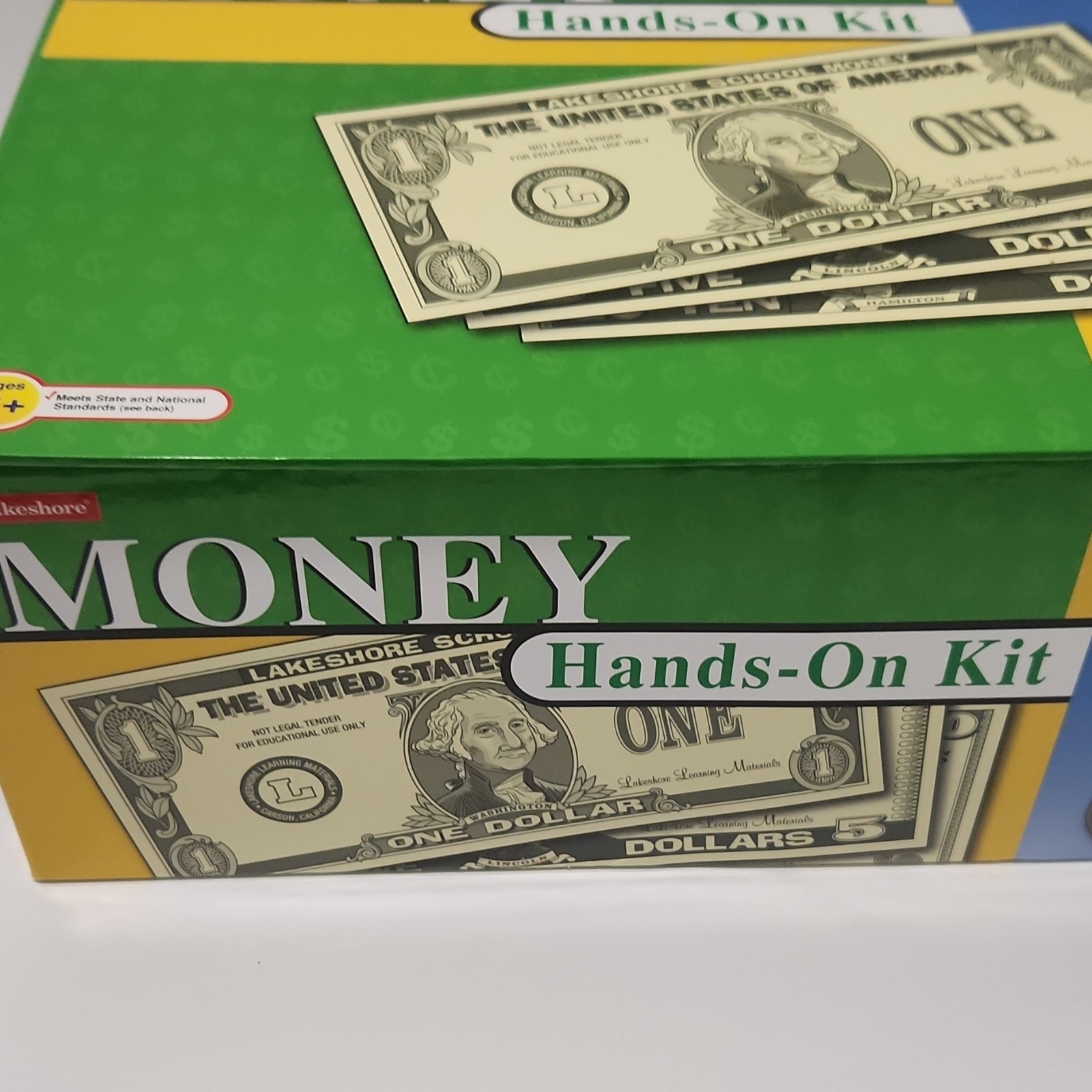 Lakeshore Money Hands-On Kit Play Money Math Set Ages 6+, Multicolor, GG901