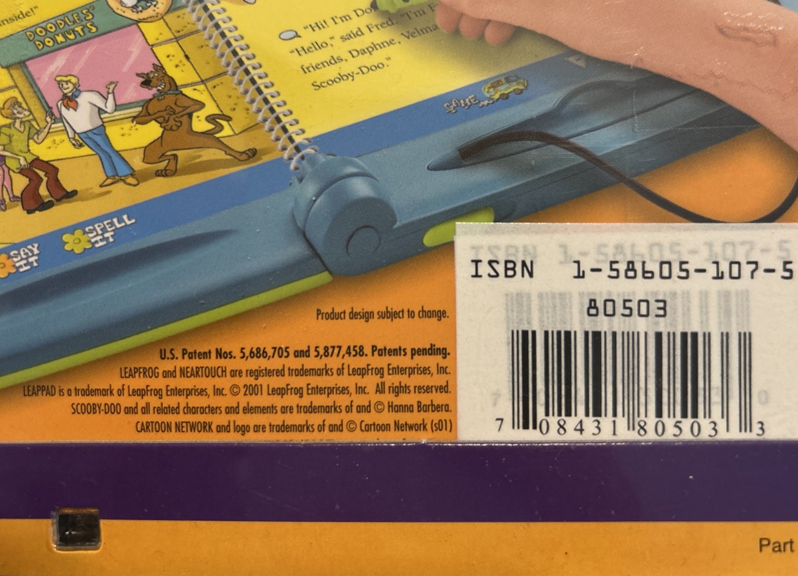 Leap Frog LeapPad Scooby Doo! and the Disappearing Donuts Book & Cartridge NEW