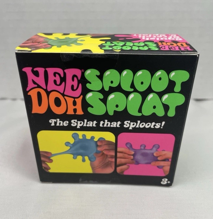 Schylling NeeDoh SPLOOT SPLAT Nee Doh SplootSplat Squishy Blue Factory Sealed