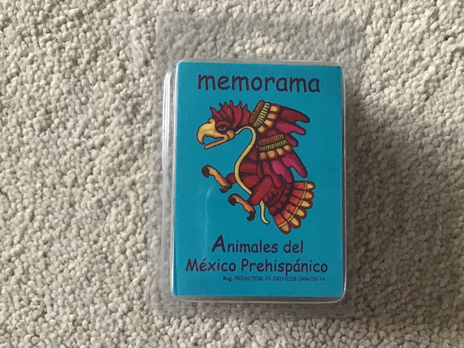 Memorama Animals of Pre-Hispanic Mexico 64 Cards Memory Matching Game in Case