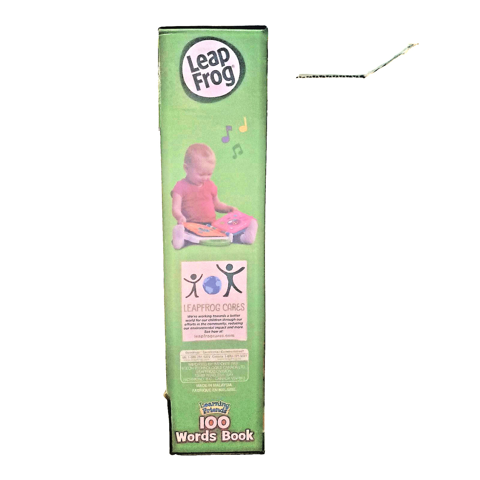 New Leap Frog Learning Friends 100 Words Book – Green/Blue Bilingual