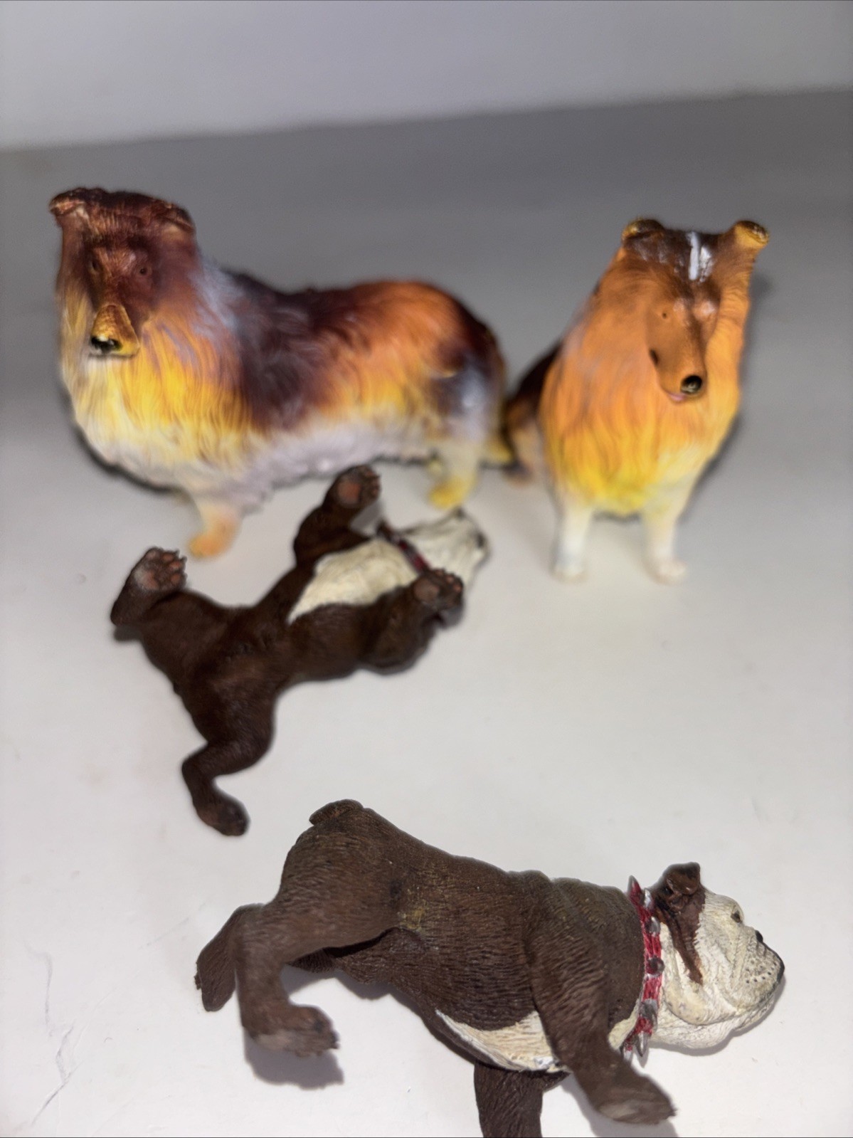 Collie Dog 3″ Wild Animal Educational Toy Figures X 2