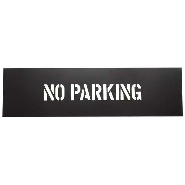 Value Brand, 196699, Safety Stencil, No Parking, PVC Plastic