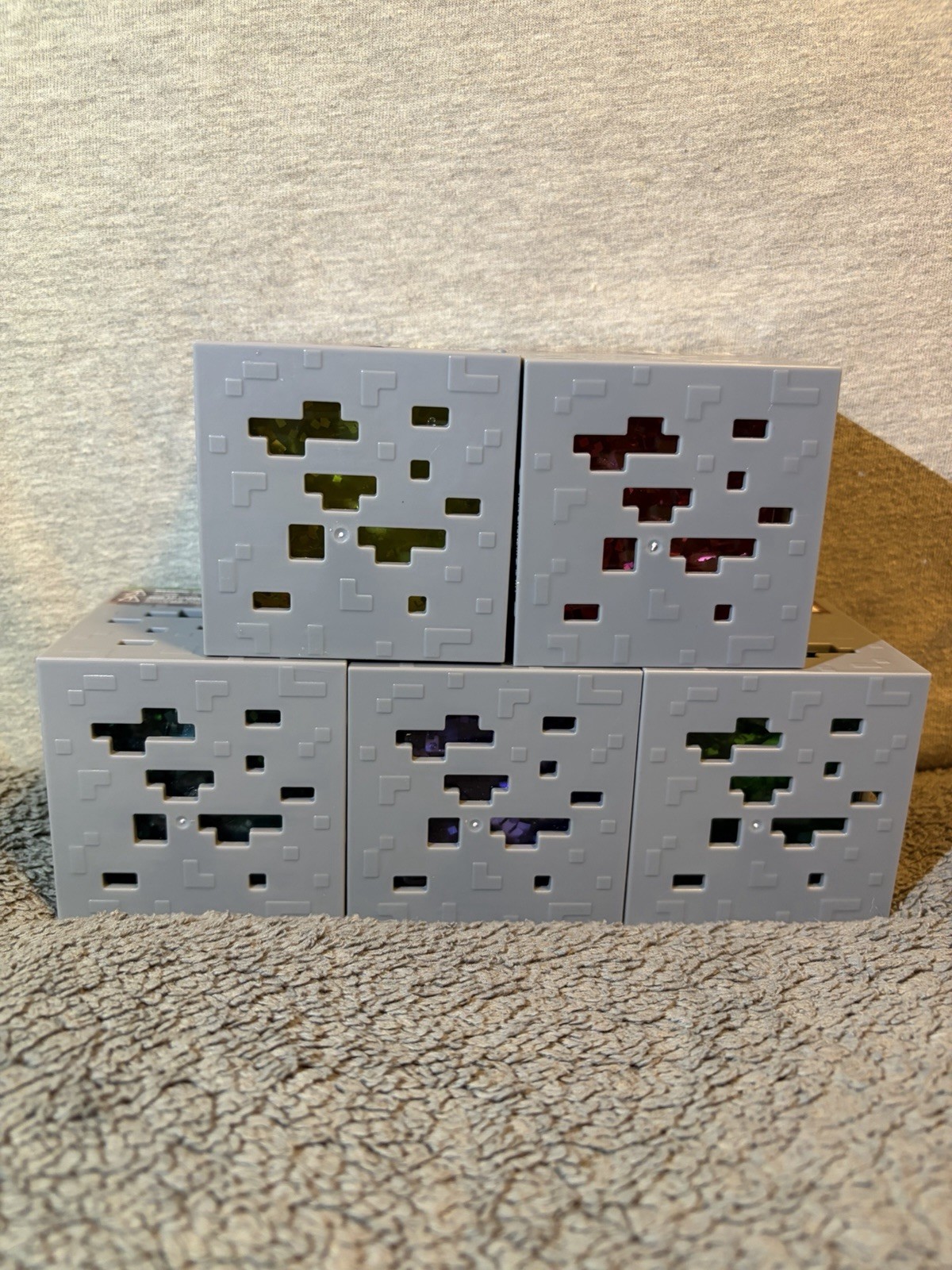 Lot 5 Minecraft Jelly Cubes Complete Set Viral TikTok Squishy Toy FREESHIP ✅Pics