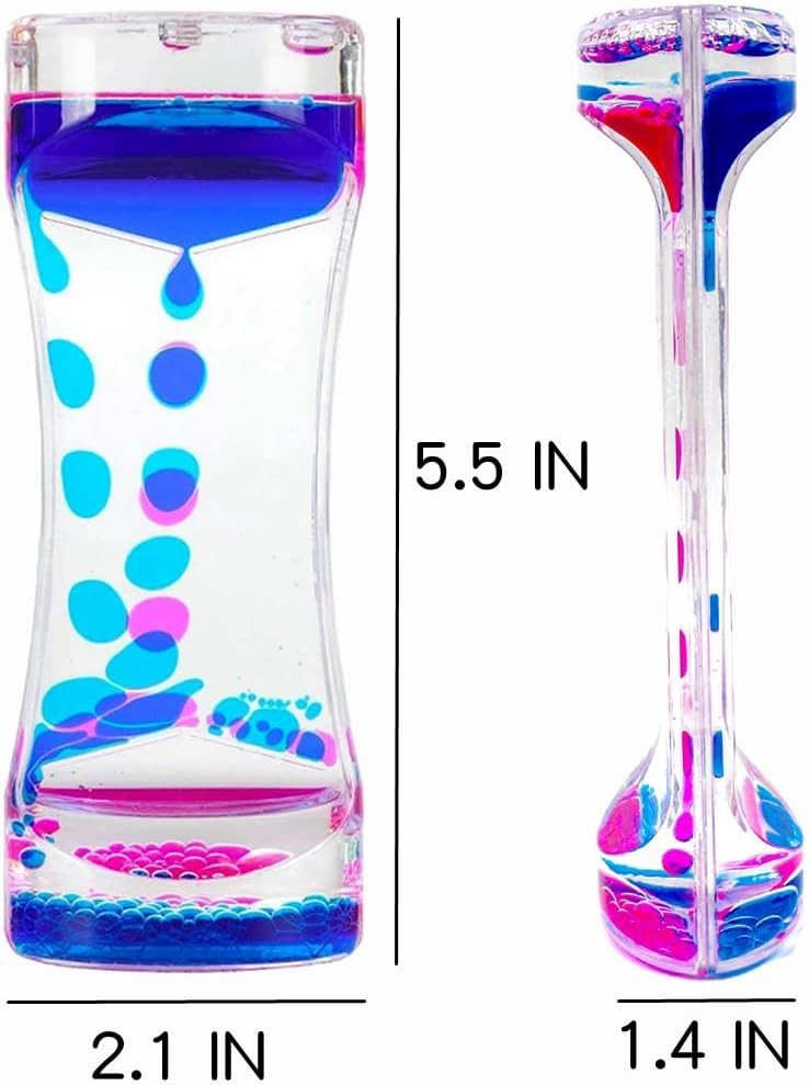 8 Pack Liquid Motion Bubblers for Stress Relief and Visual Stimulation Toys