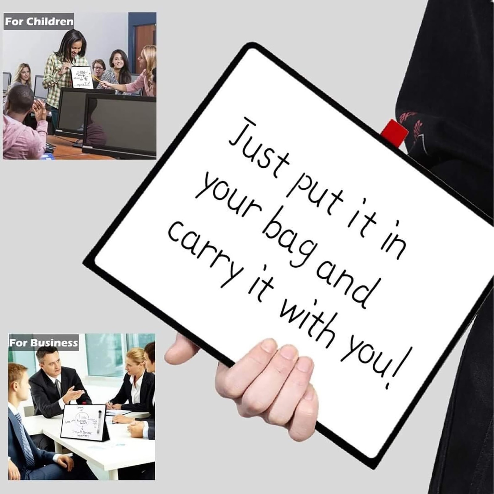 iNenya Portable White Board, 8.5 x 11 Inches, Small Dry Erase Board, Mini Por…