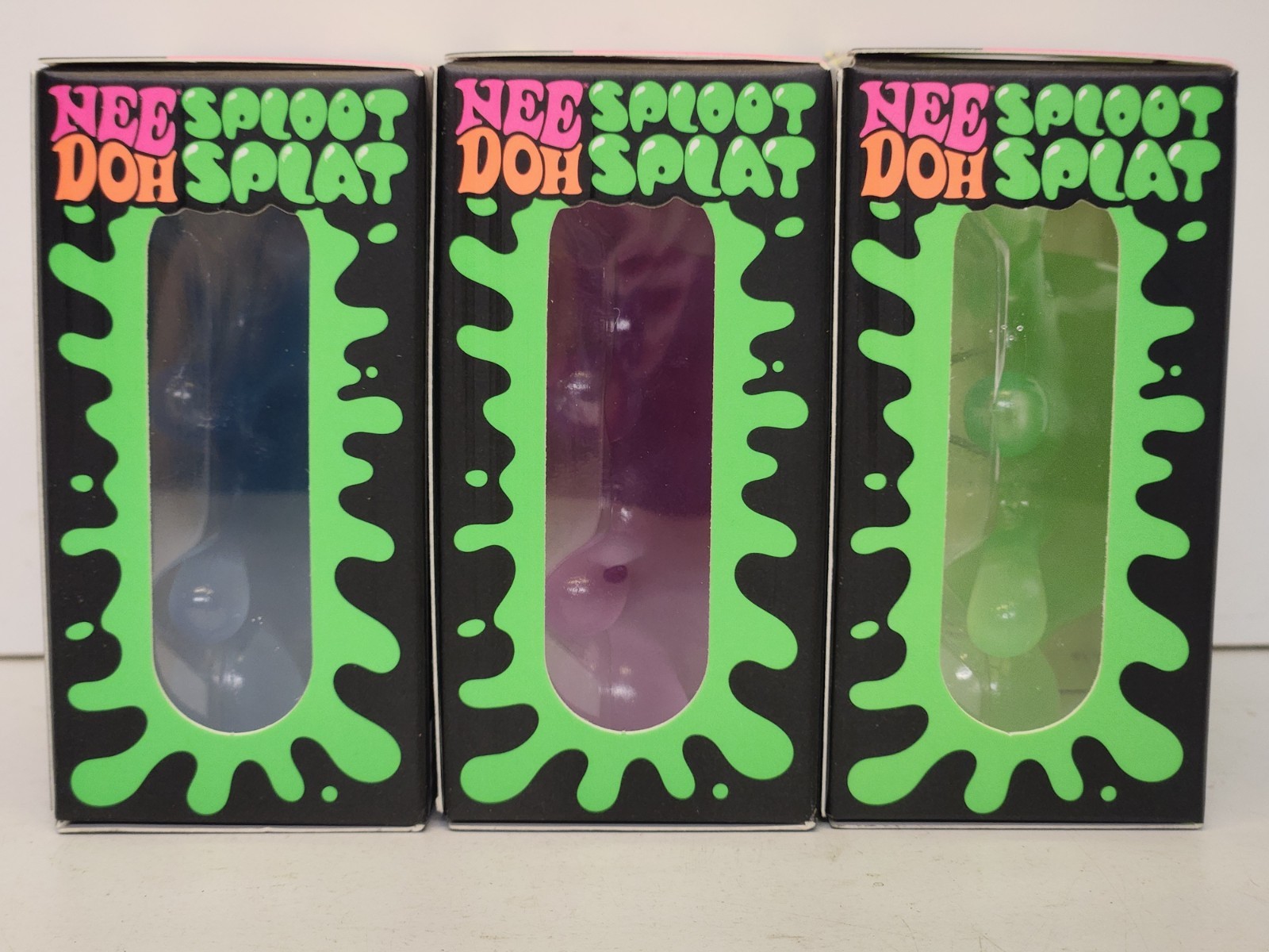 NeeDoh Sploot Splat All Three Colors Green,Pink,& Blue (FREE SHIPPING)