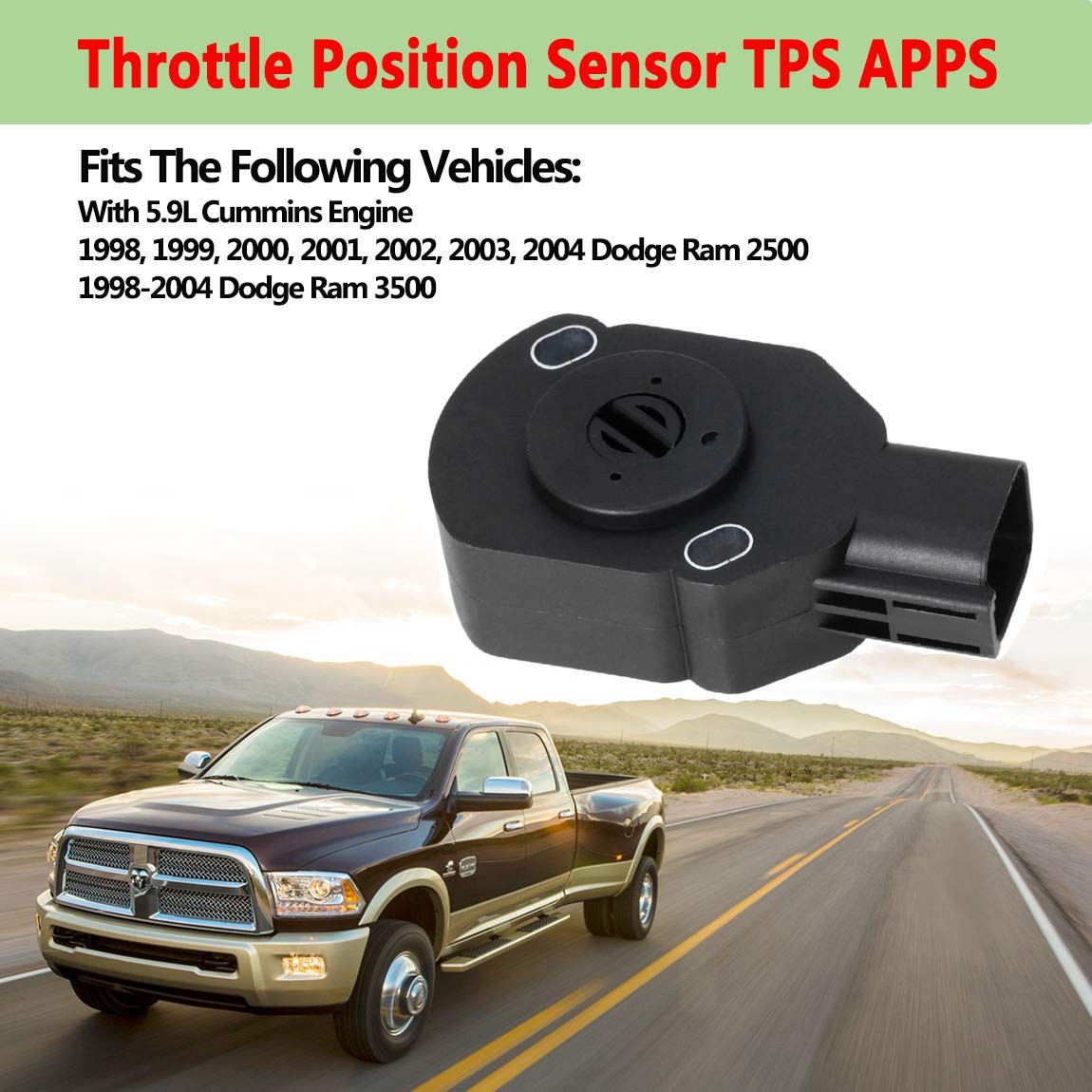 3970085 Throttle Position Sensor TPS APPS,Fit for 1998-2004 Dodge Ram 2500…